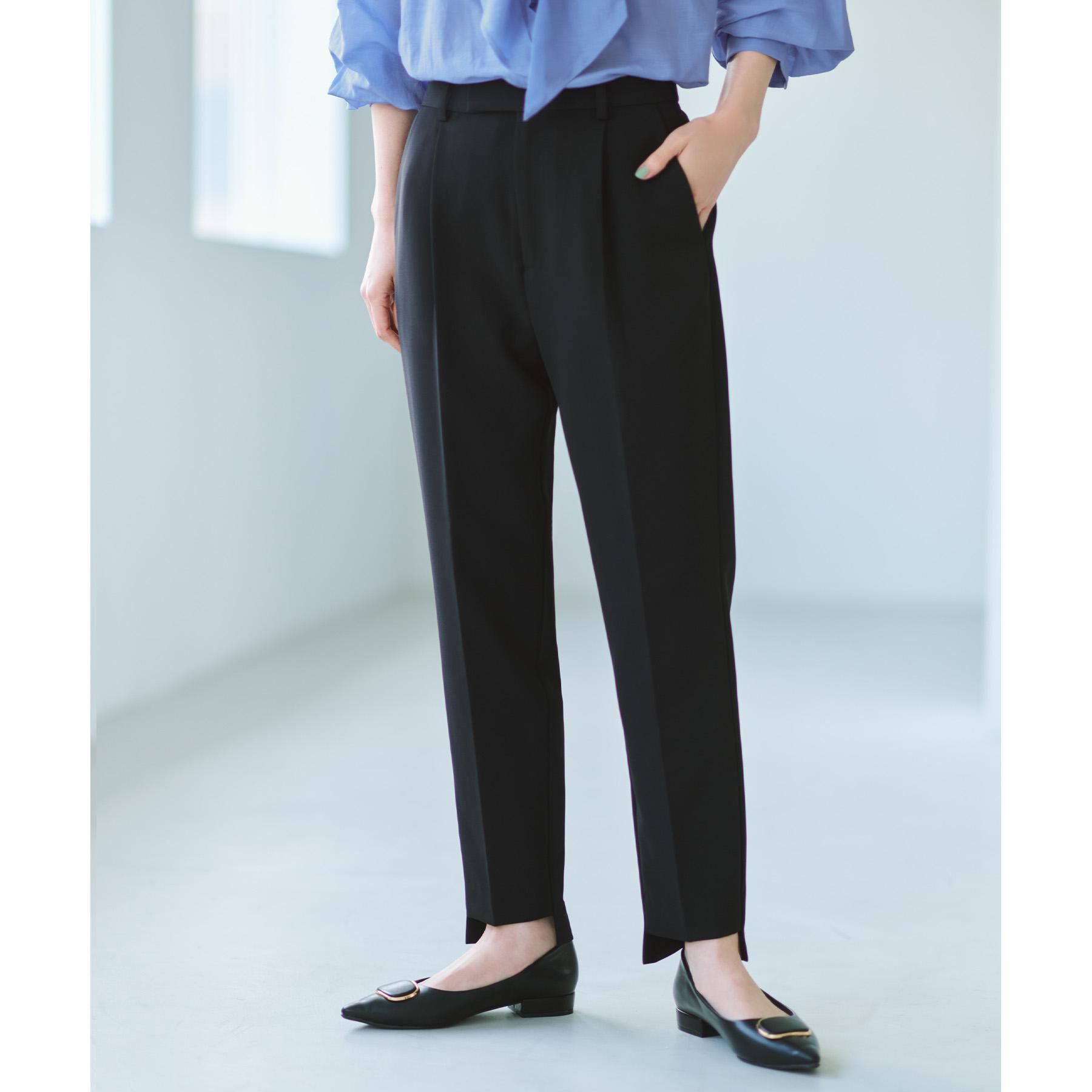 OPAQUE.CLIP「ステップヘムテーパードパンツ/セットアップ対応可【洗濯機洗い可】」|その他|