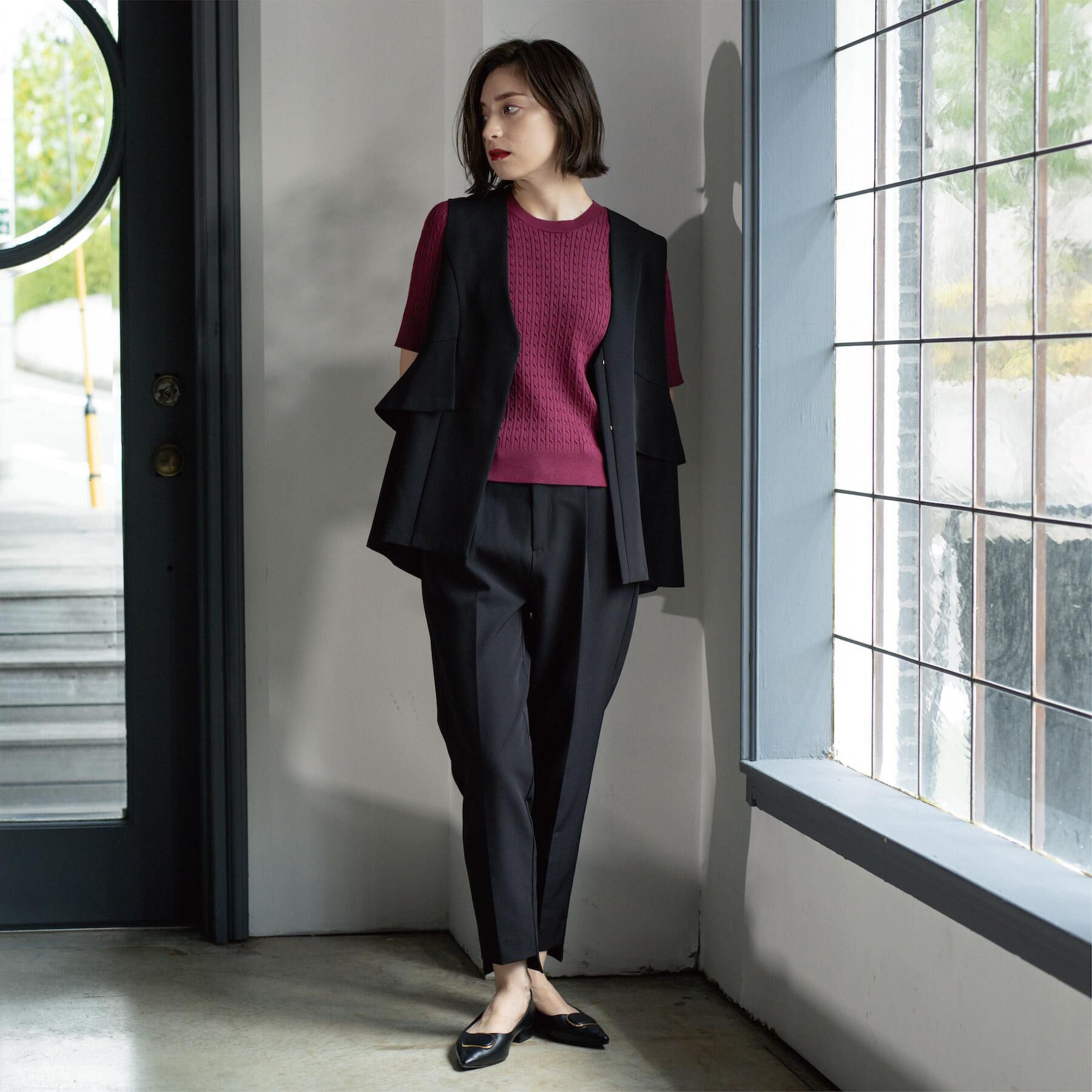 OPAQUE.CLIP「ステップヘムテーパードパンツ/セットアップ対応可【洗濯機洗い可】」|その他|