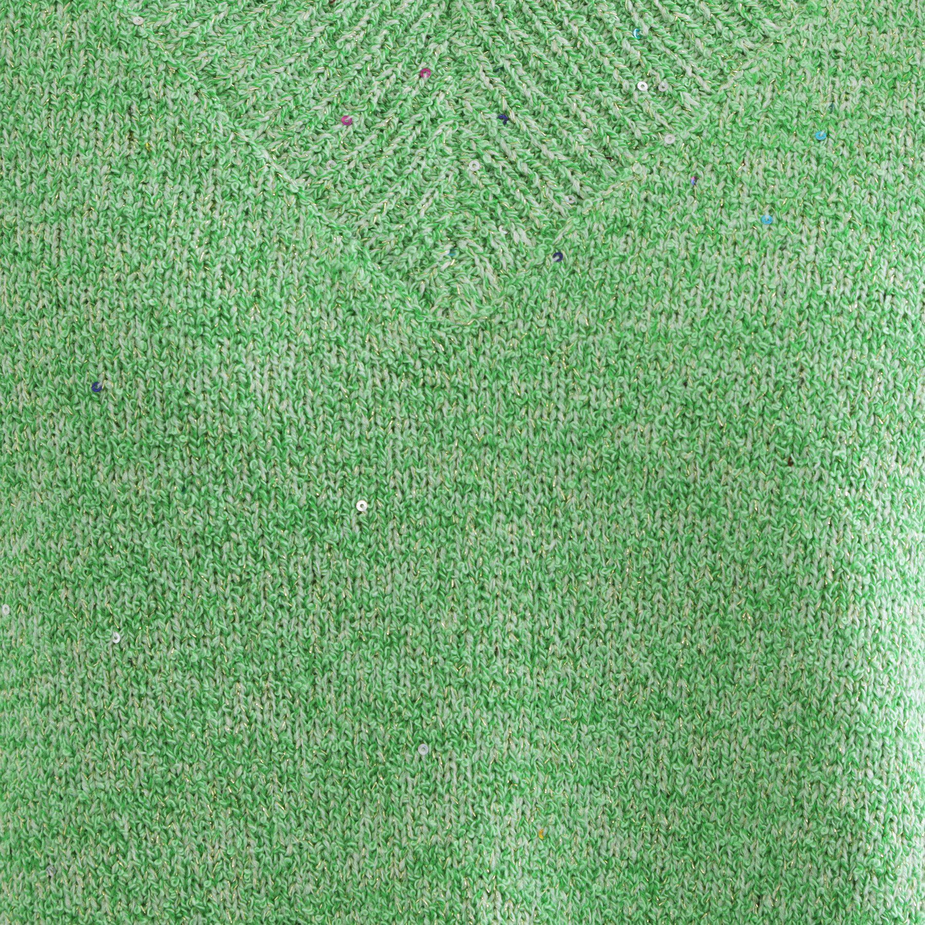 OPAQUE.CLIP「スパンコールラメVネックニット【洗える】」|ニット・セーター|