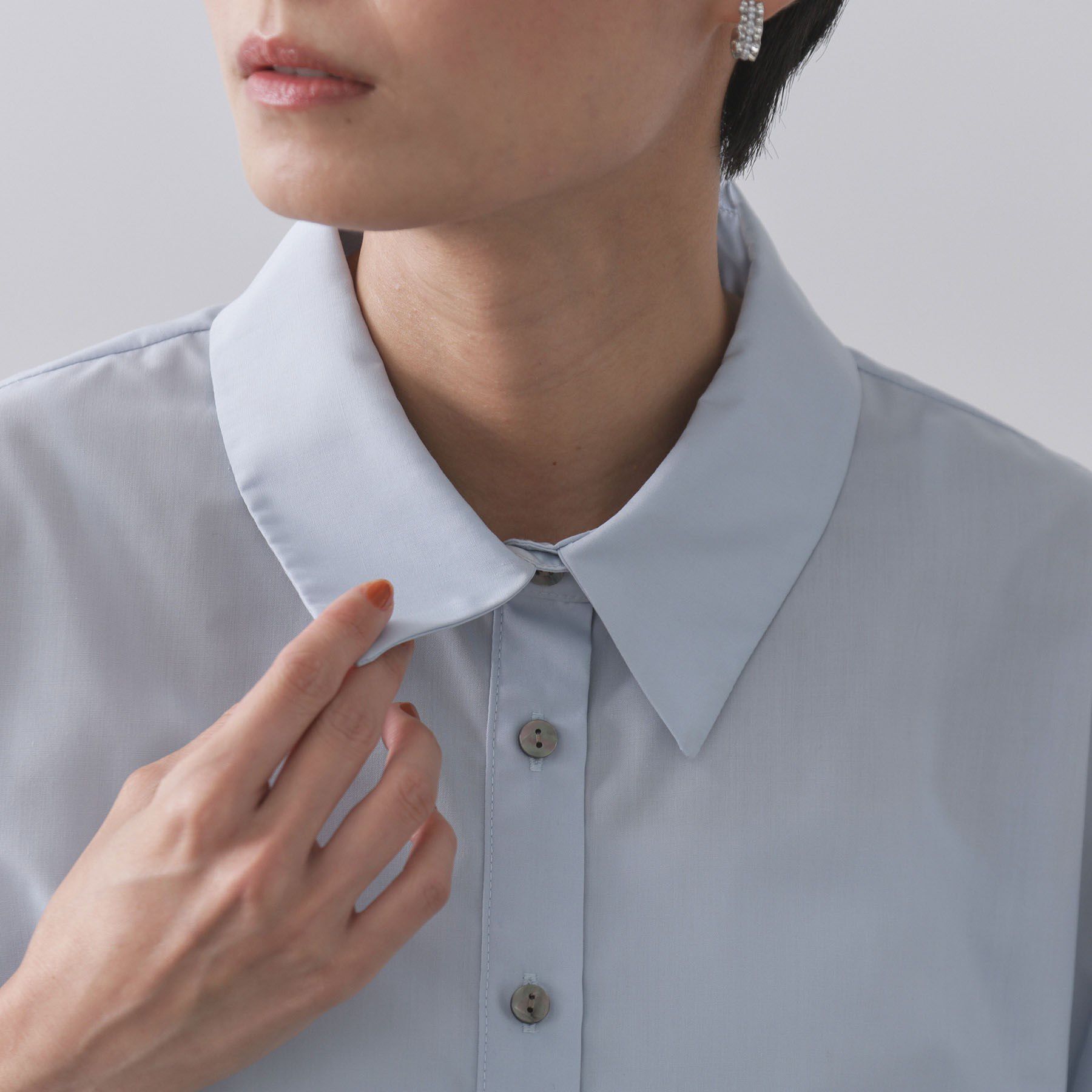 OPAQUE.CLIP「バルーンスリーブシャツ【洗濯機洗い可】」|シャツ・ブラウス|