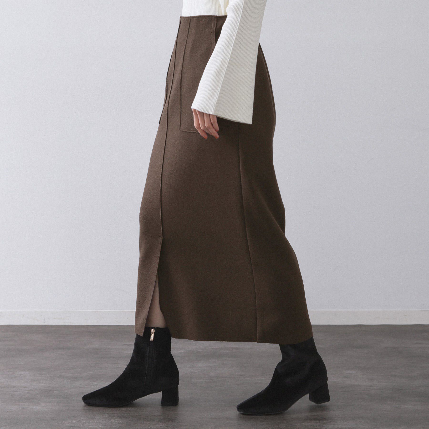 OPAQUE.CLIP「ウールライクタイトスカート【洗濯機洗い可】《8col》」|スカート|