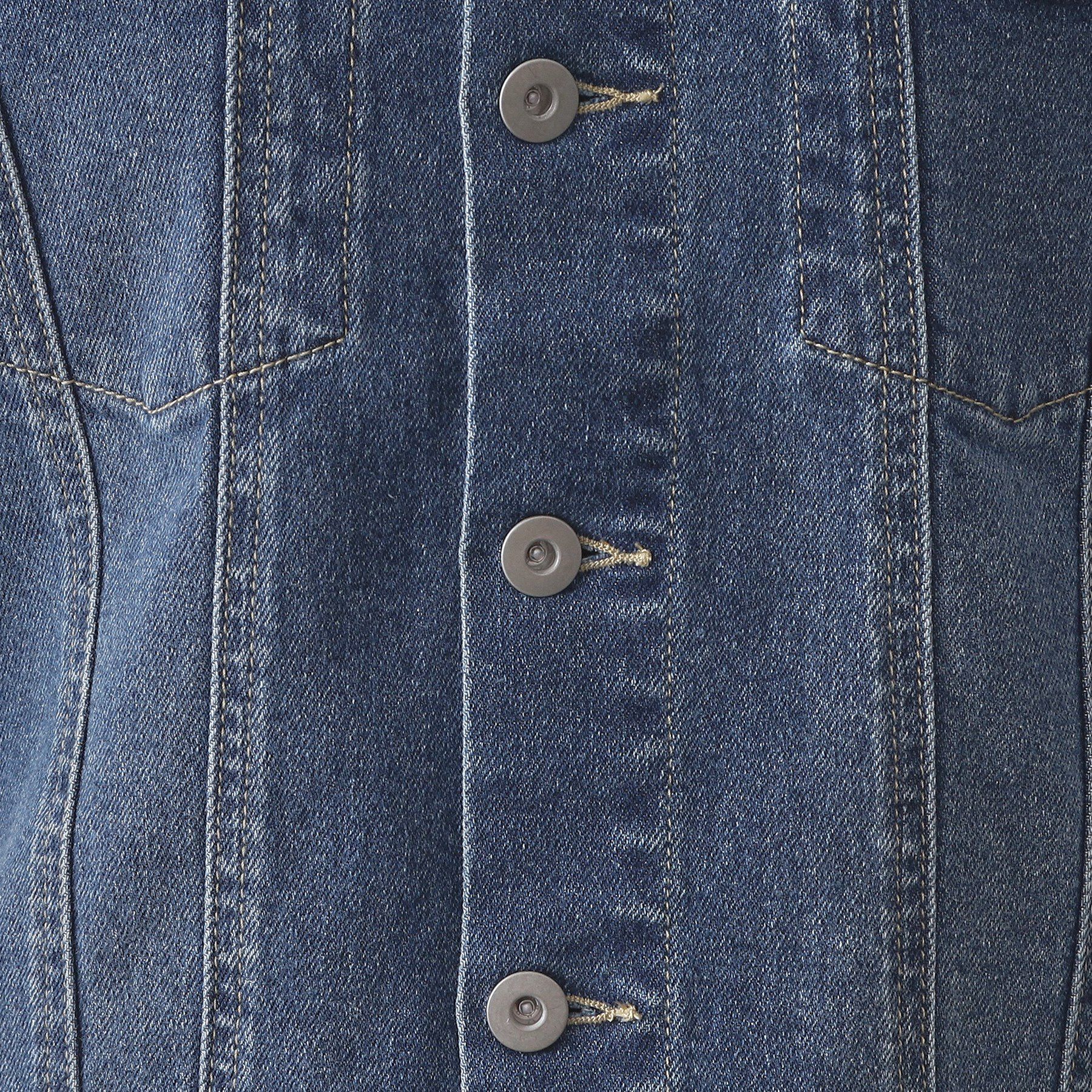 OPAQUE.CLIP「ストレッチデニムジャケット/オーガニックコットン混【洗濯機洗い可】」|デニムジャケット|