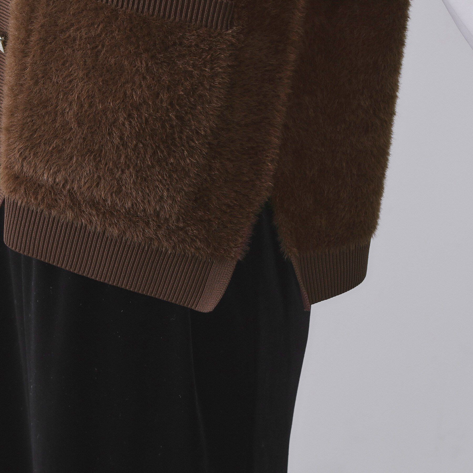 OPAQUE.CLIP「フェザーヤーンニットベスト【洗濯機OK/抗ピル】」|ニット・セーター|