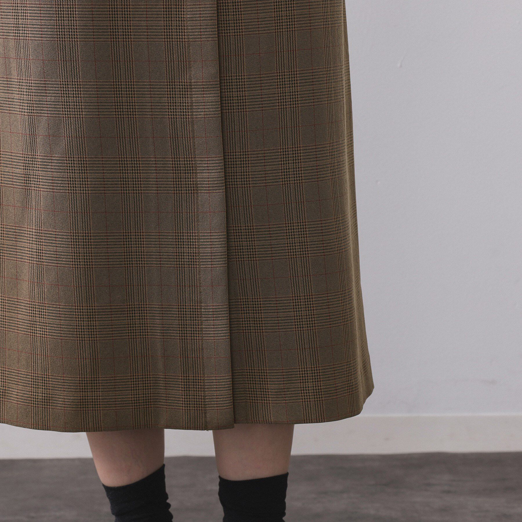 OPAQUE.CLIP「グレンチェックキャミワンピース/セットアップ対応可【洗濯機OK】」|ワンピース|