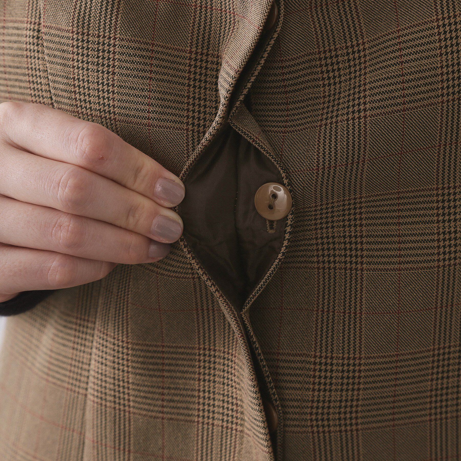 OPAQUE.CLIP「グレンチェックキャミワンピース/セットアップ対応可【洗濯機OK】」|ワンピース|