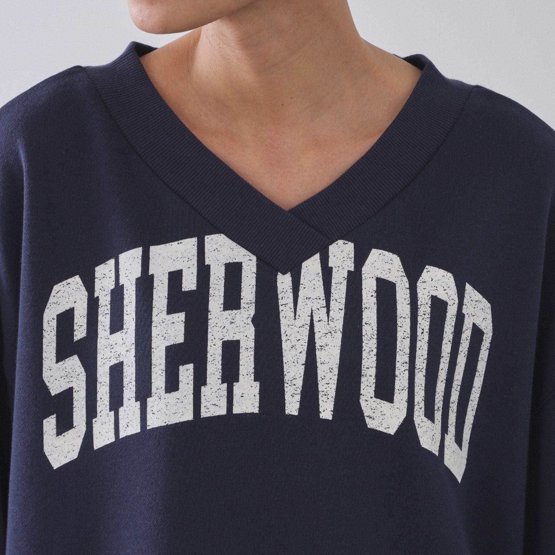 OPAQUE.CLIP「ロゴプリント裏毛ワンピース【洗濯機OK】」|ワンピース|