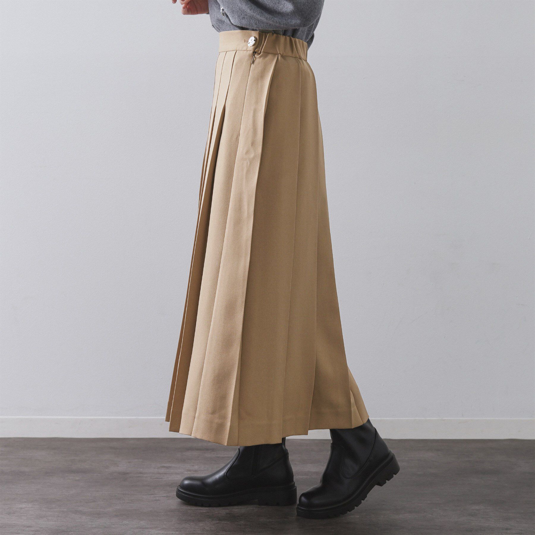 OPAQUE.CLIP「ワイドプリーツスカート【洗濯機OK】」|スカート|