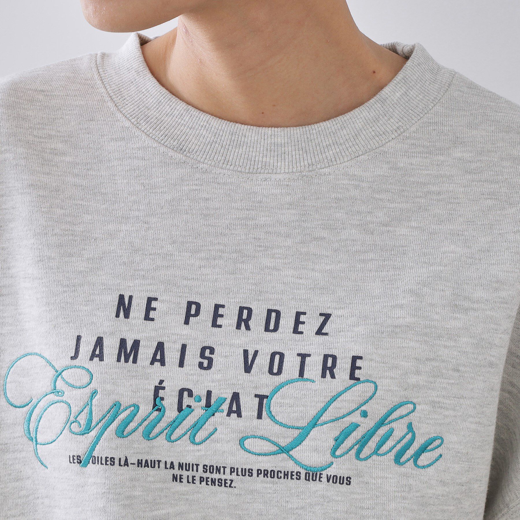 OPAQUE.CLIP「裏毛プリント刺繍ロゴ【洗濯機OK】」|パーカー|