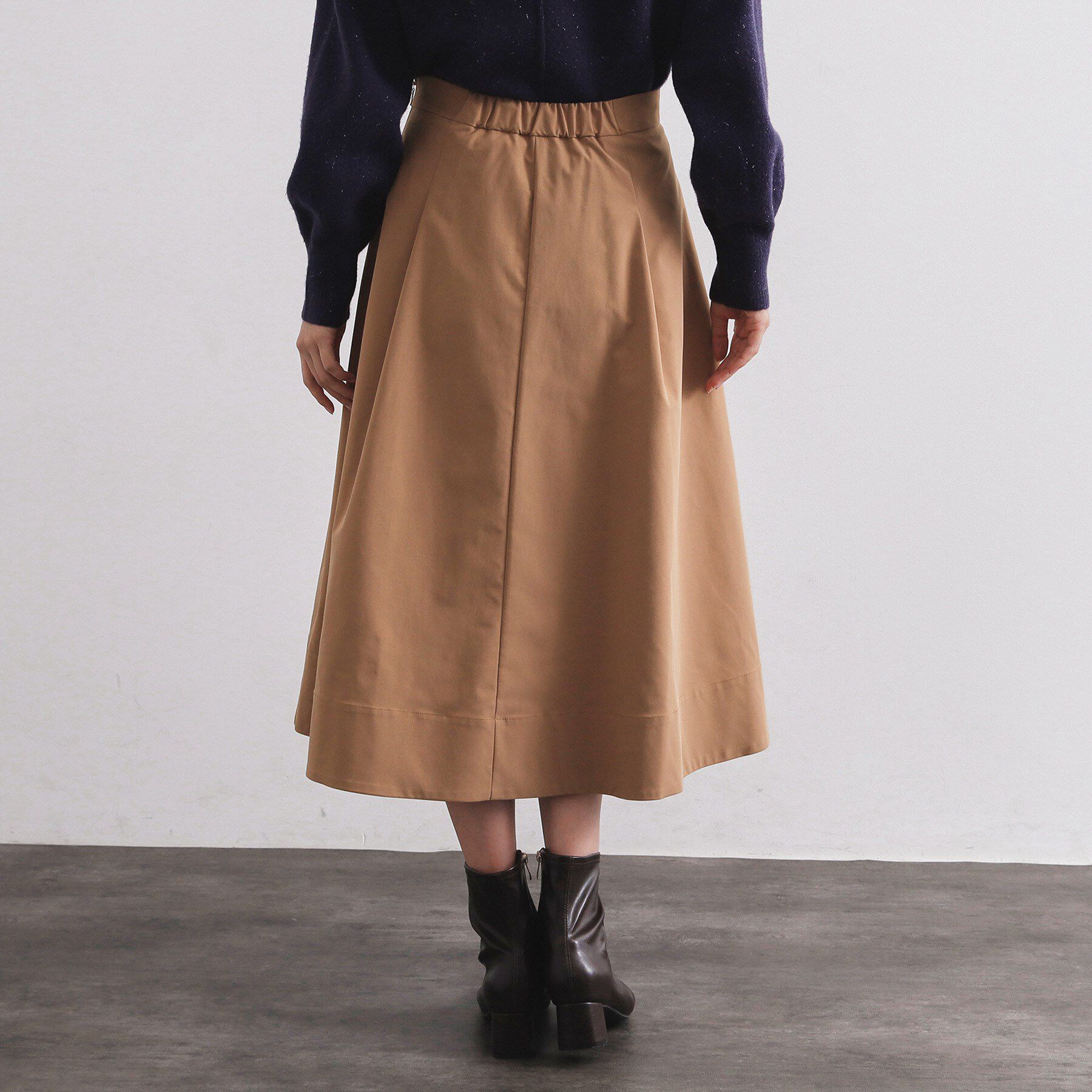 OPAQUE.CLIP「タフタフレアスカート【洗濯機OK】」|スカート|