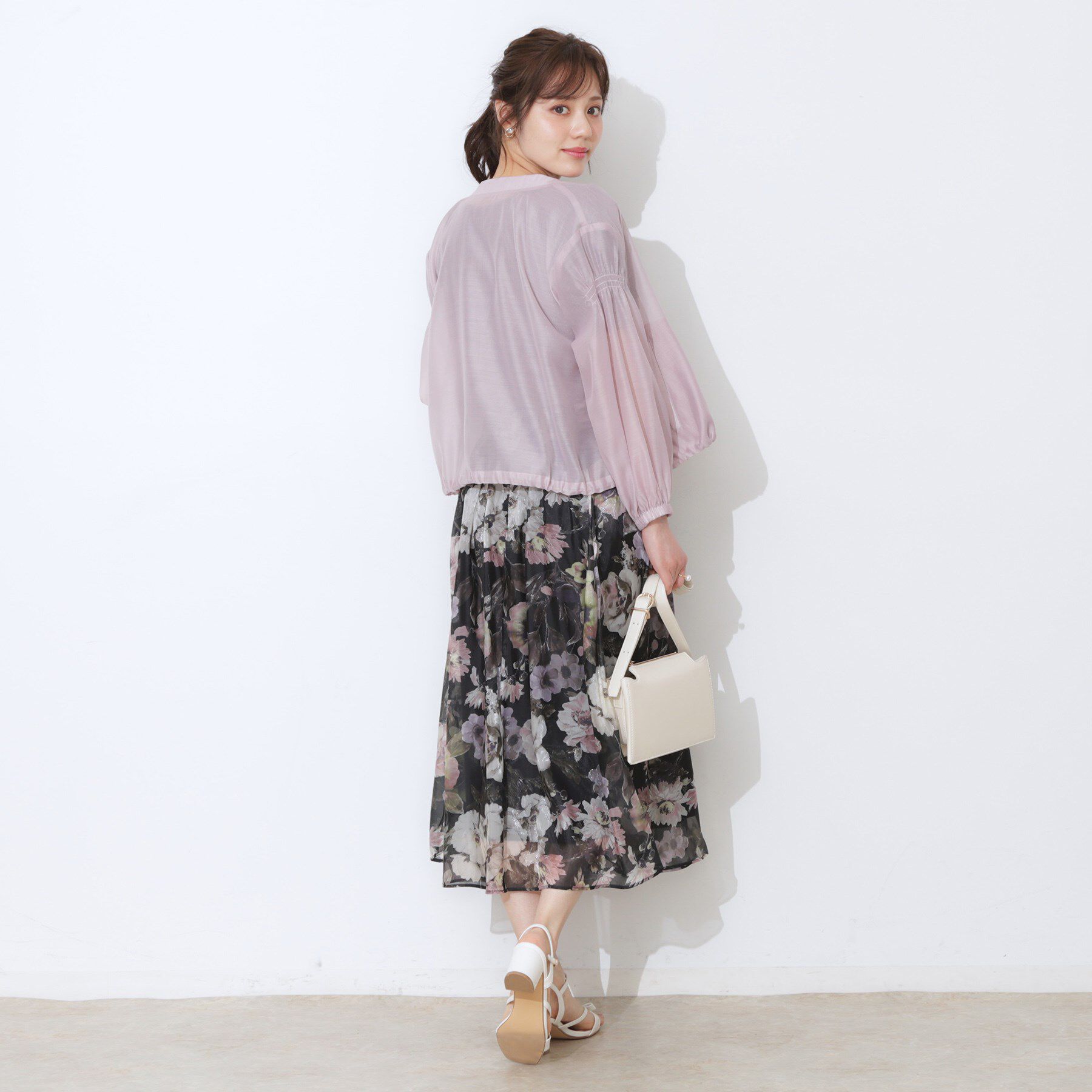 Couture broach「【マシンウォッシャブル・シアー】袖シャーリングシアーブルゾン」|ブルゾン・スタジャン|