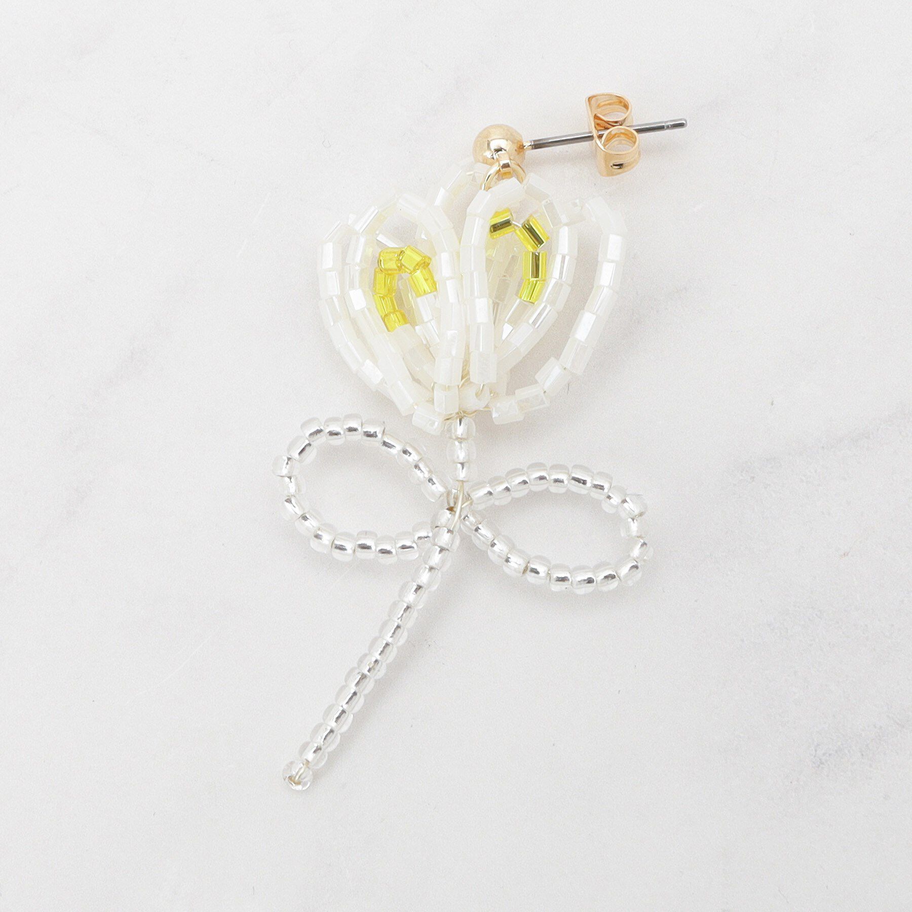 Couture broach「フラワービーズピアス」|ピアス|