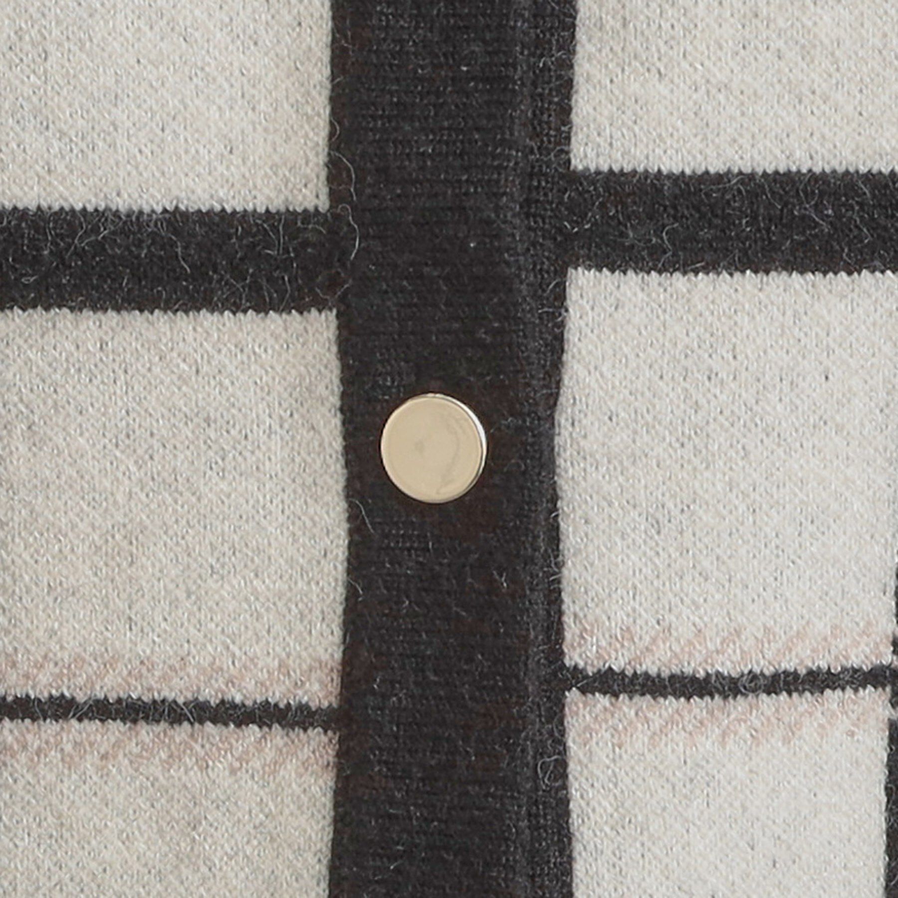 Couture broach「【大人可愛い・通勤】チェックジャカード ニットカーディガン」|カーディガン|