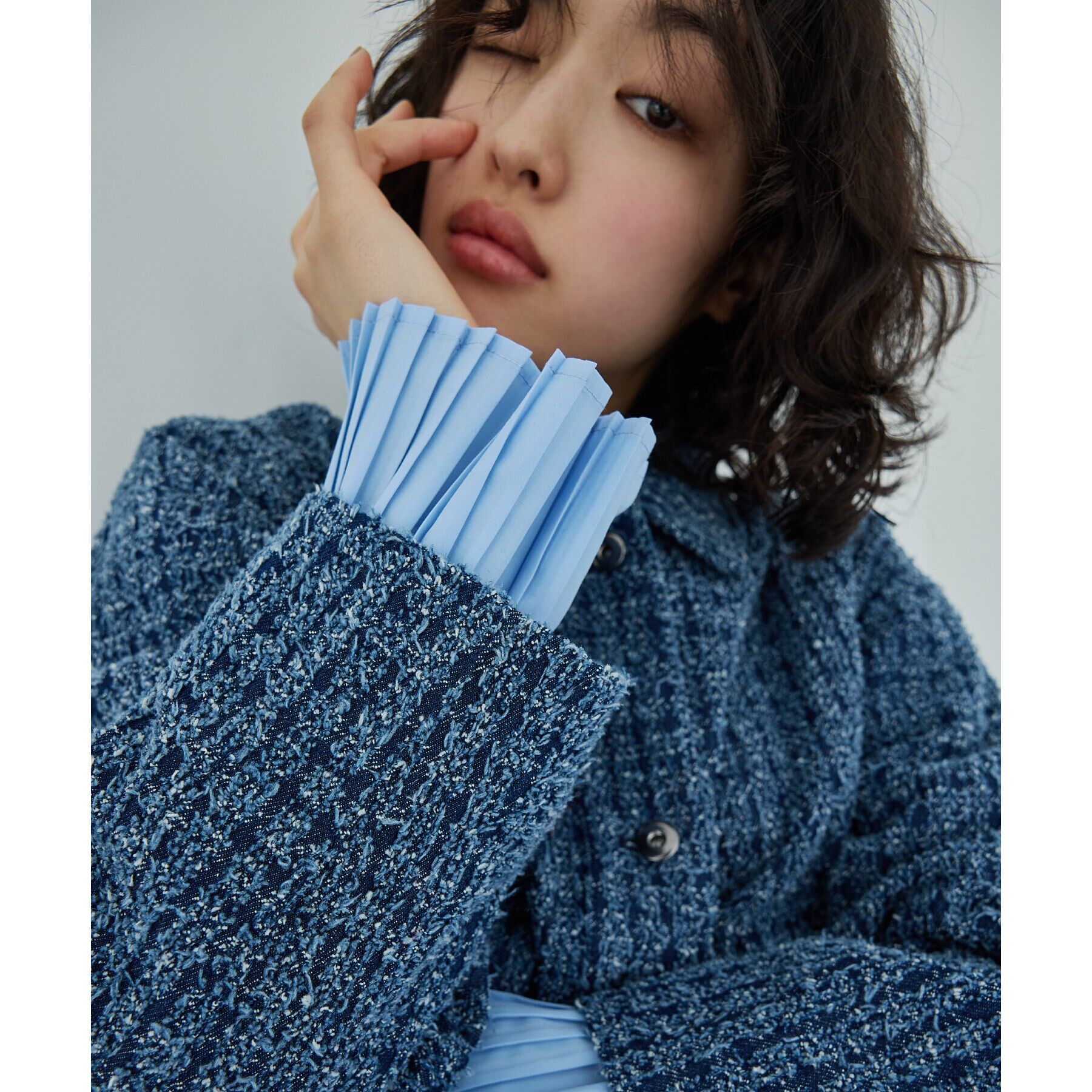 THE SHOP TK「ジャカードデニムジャケット【洗える】」|デニムジャケット|