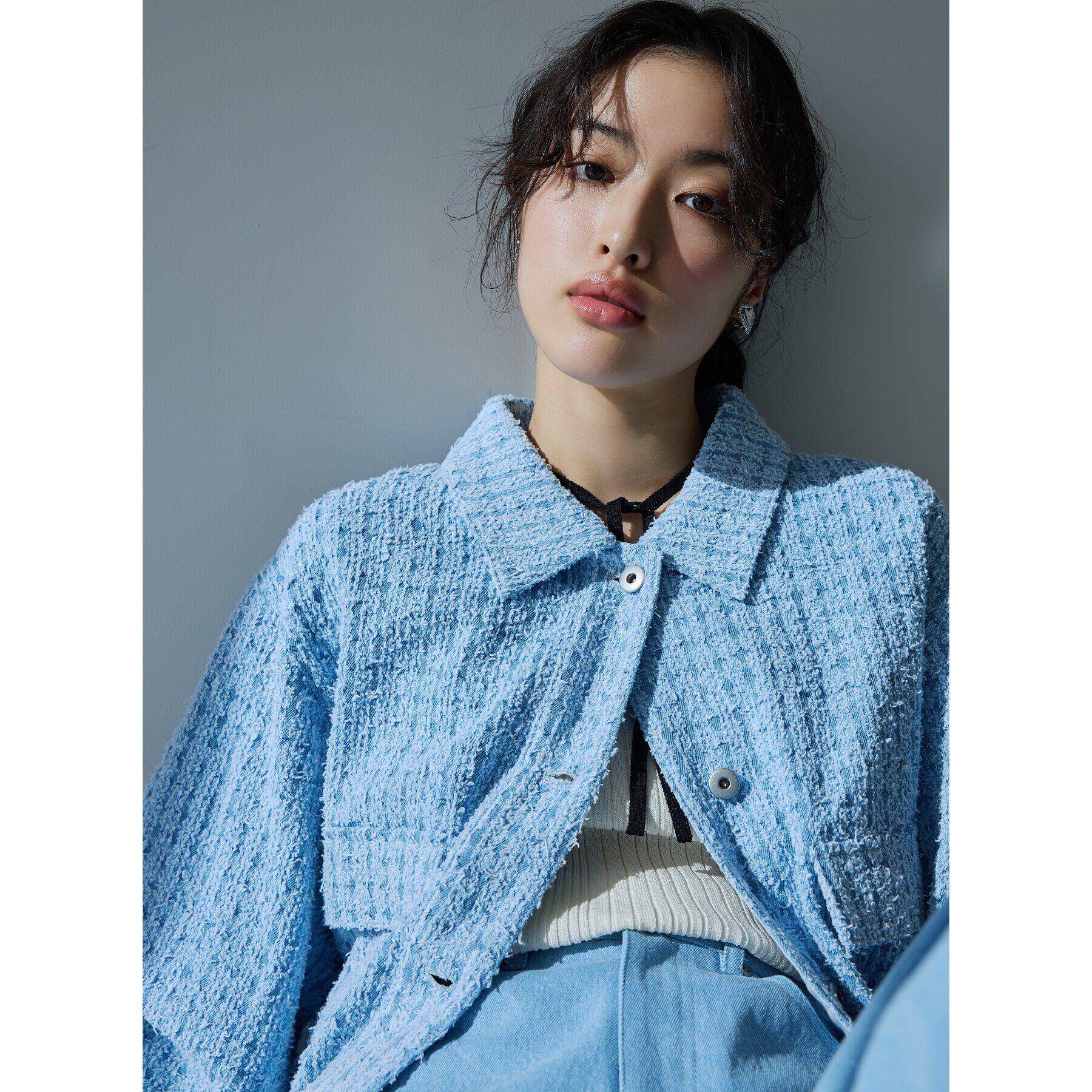 THE SHOP TK「ジャカードデニムジャケット【洗える】」|デニムジャケット|