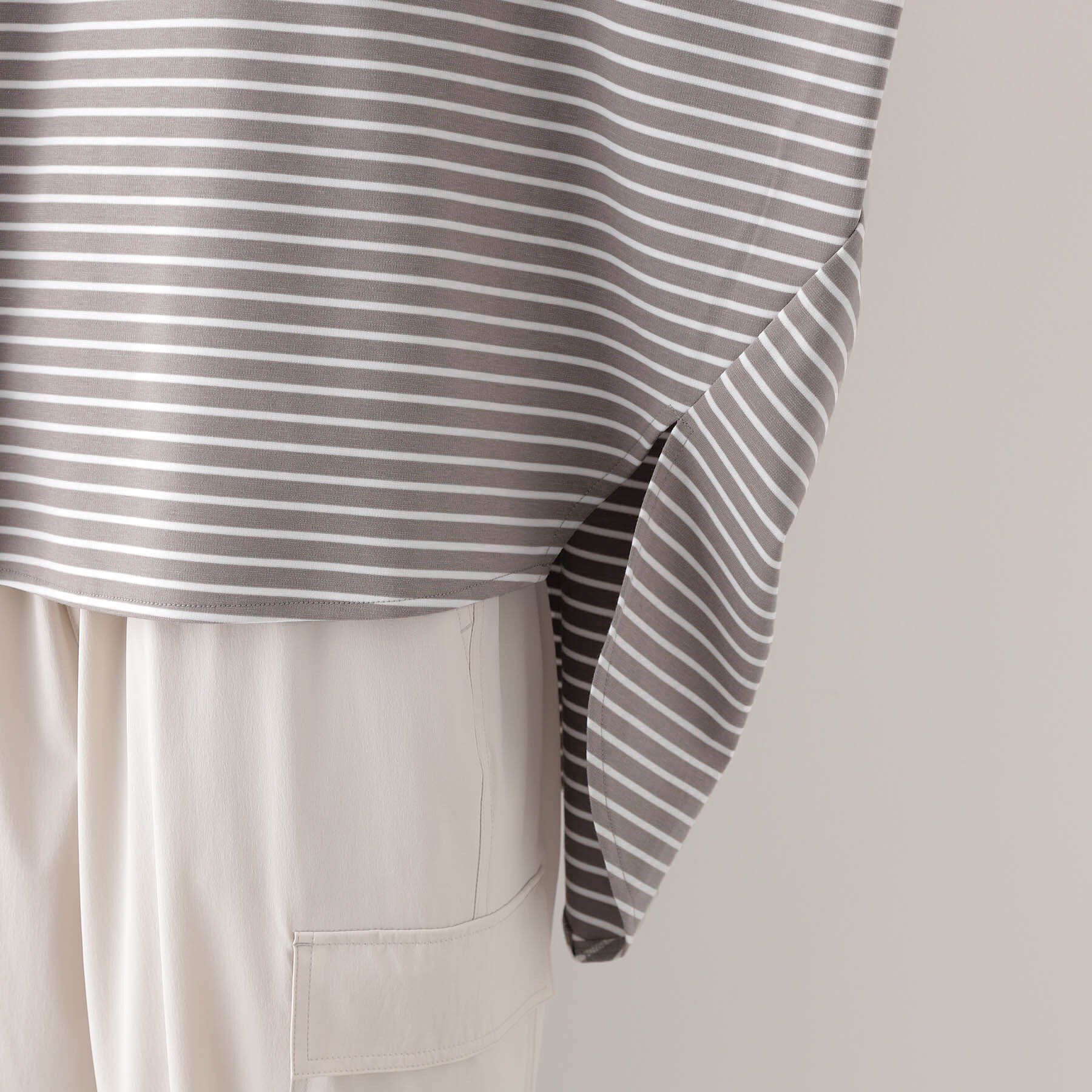 THE SHOP TK「ポンチボリュームプルオーバー【体型カバー/洗える/シワになりにくい】」|Tシャツ・カットソー|