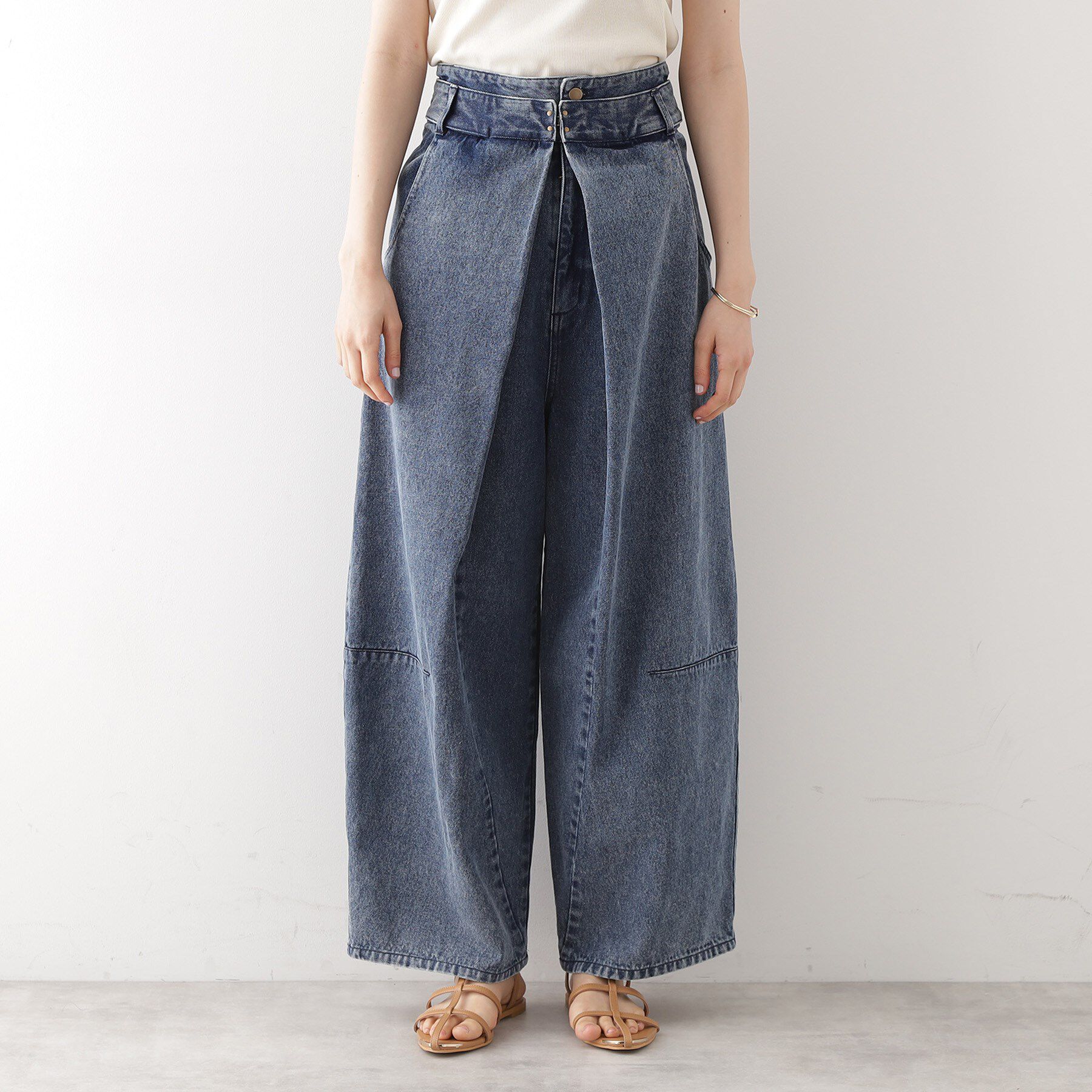 THE SHOP TK「バレル風タックパンツ【洗濯機OK】」|その他|