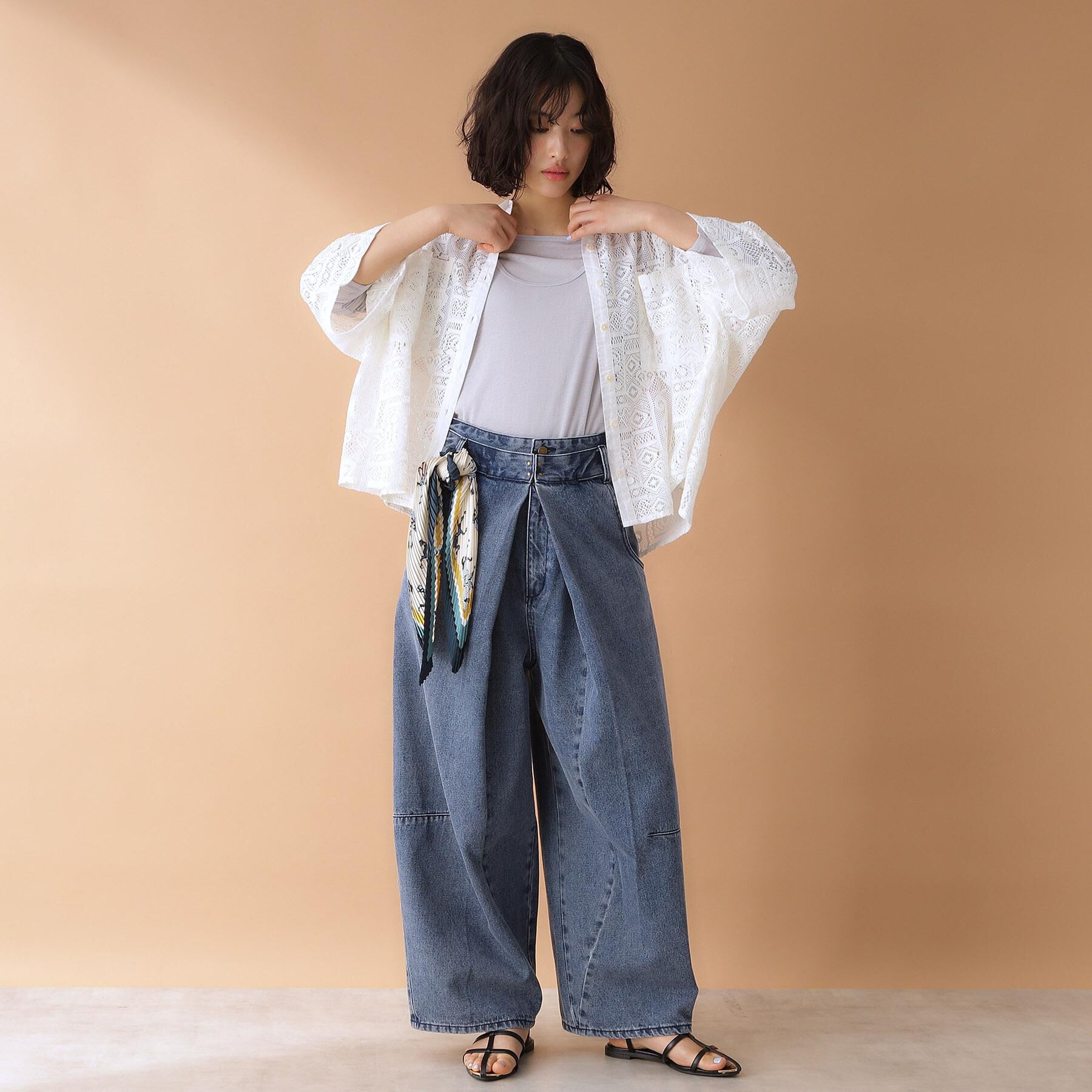 THE SHOP TK「バレル風タックパンツ【洗濯機OK】」|その他|