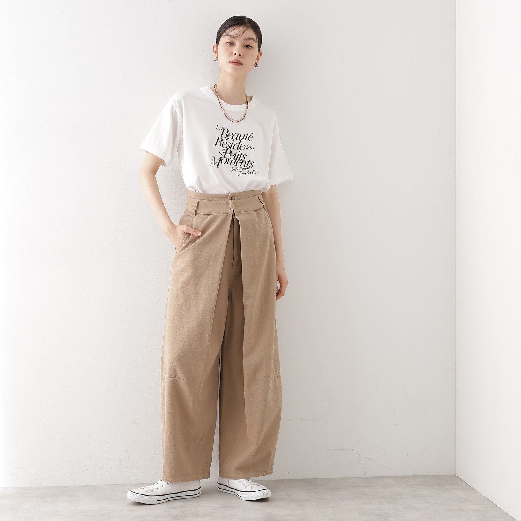 THE SHOP TK「バレル風タックパンツ【洗濯機OK】」|その他|