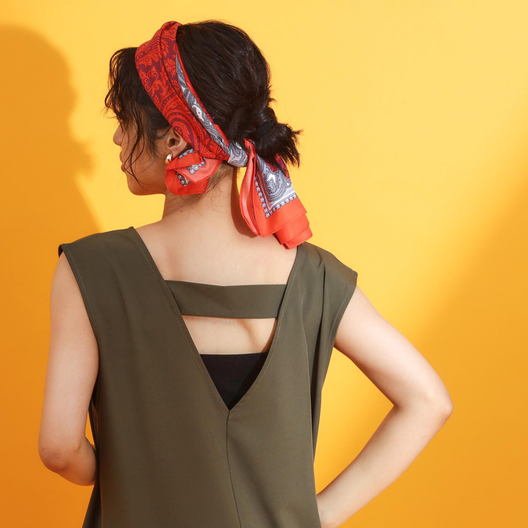 THE SHOP TK「【mizugiwa/ラッシュガード】Vネックジャンスカ/セットアップ可/接触冷感/UVケア/洗濯機O」|ワンピース|