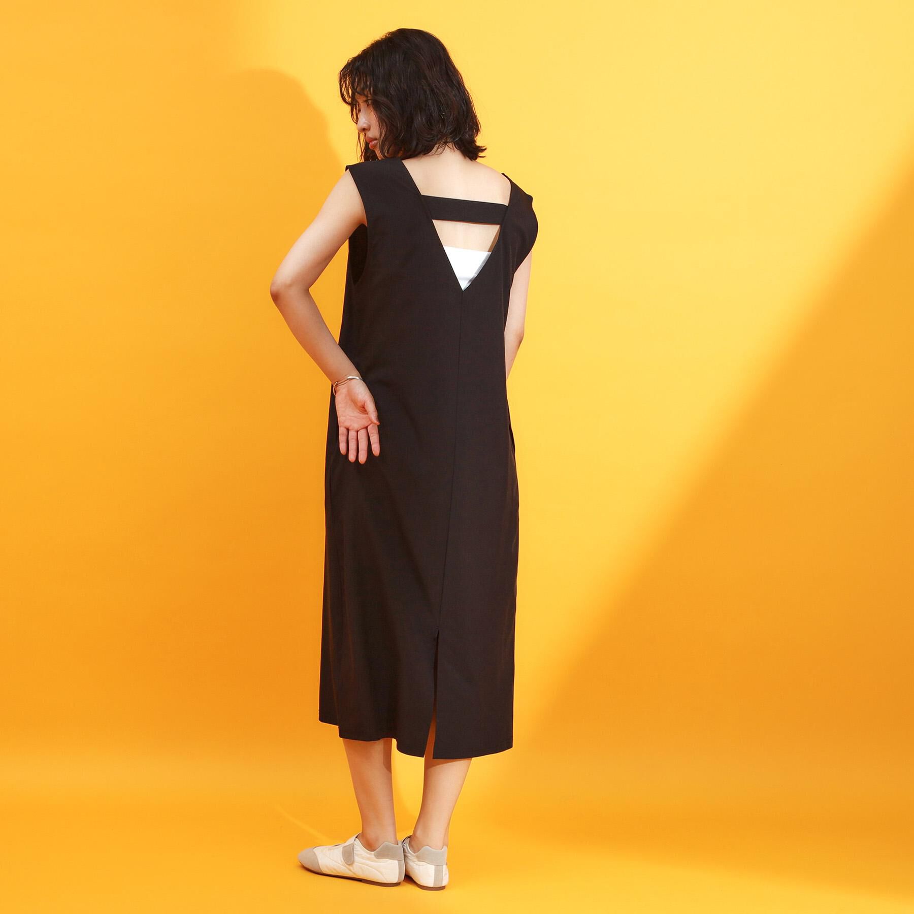 THE SHOP TK「【mizugiwa/ラッシュガード】Vネックジャンスカ/セットアップ可/接触冷感/UVケア/洗濯機O」|ワンピース|