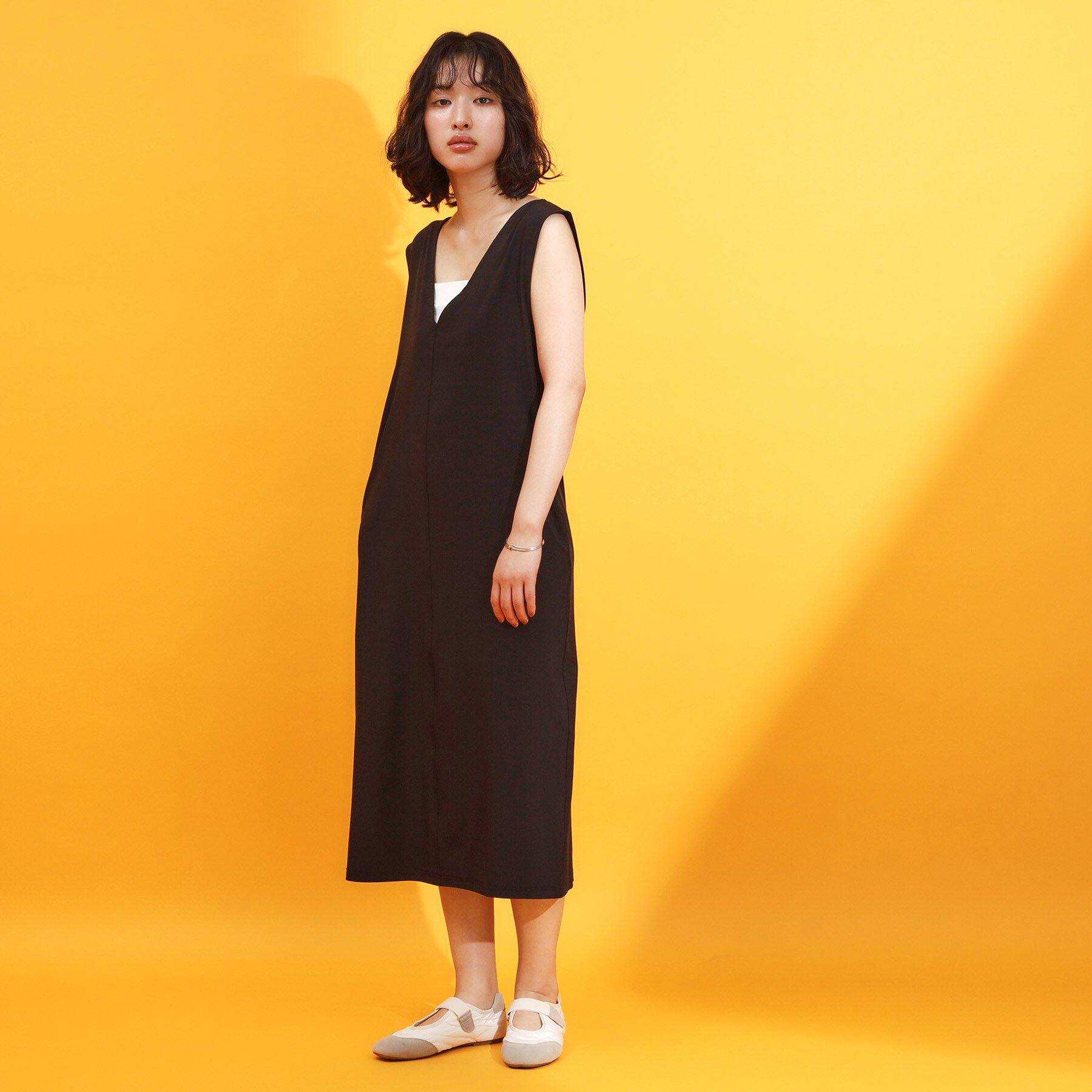 THE SHOP TK「【mizugiwa/ラッシュガード】Vネックジャンスカ/セットアップ可/接触冷感/UVケア/洗濯機O」|ワンピース|