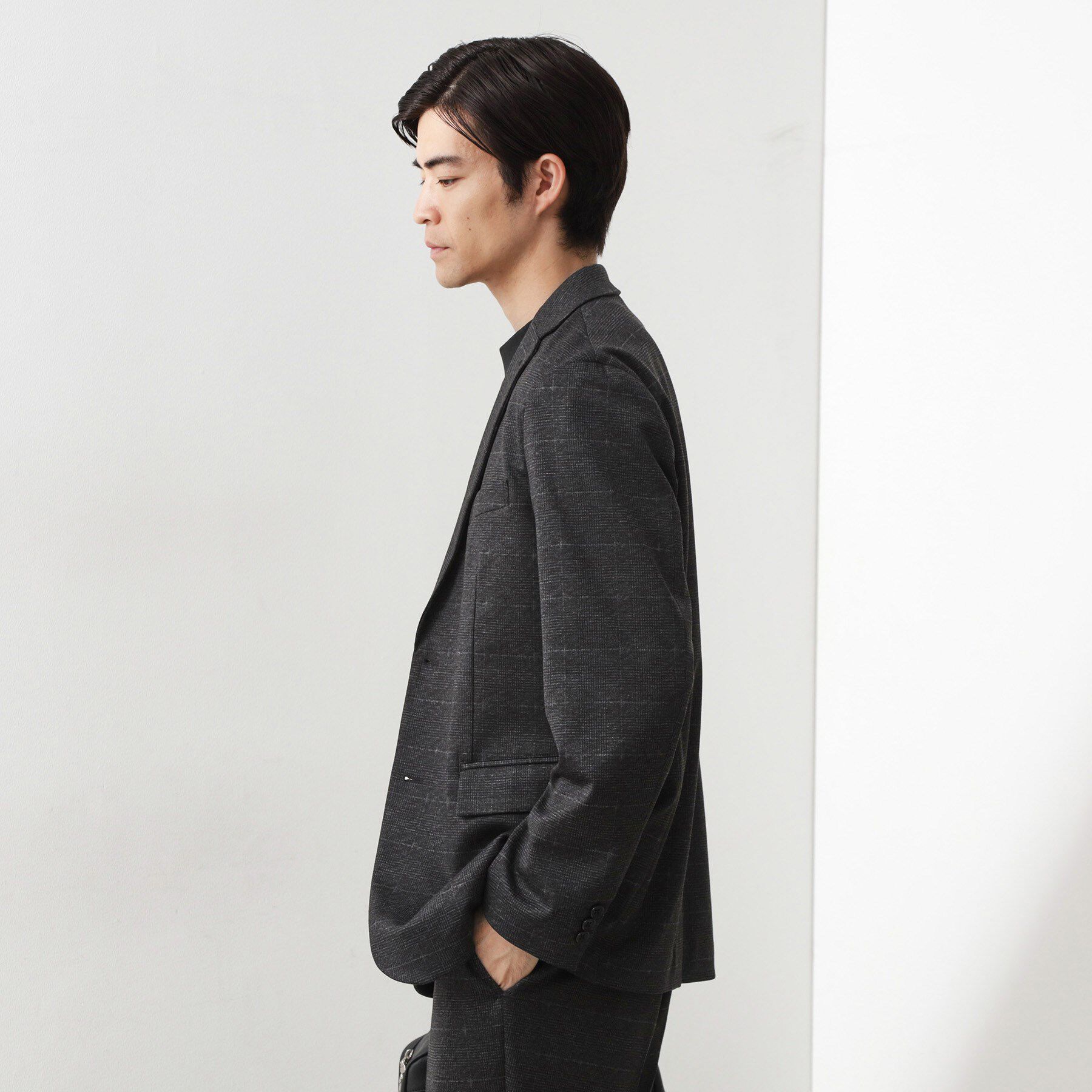 THE SHOP TK「ライトTRジャージジャケット【洗濯機OK/毛玉ができにくい/ストレッチ/セットアップ可】」|テーラードジャケット|