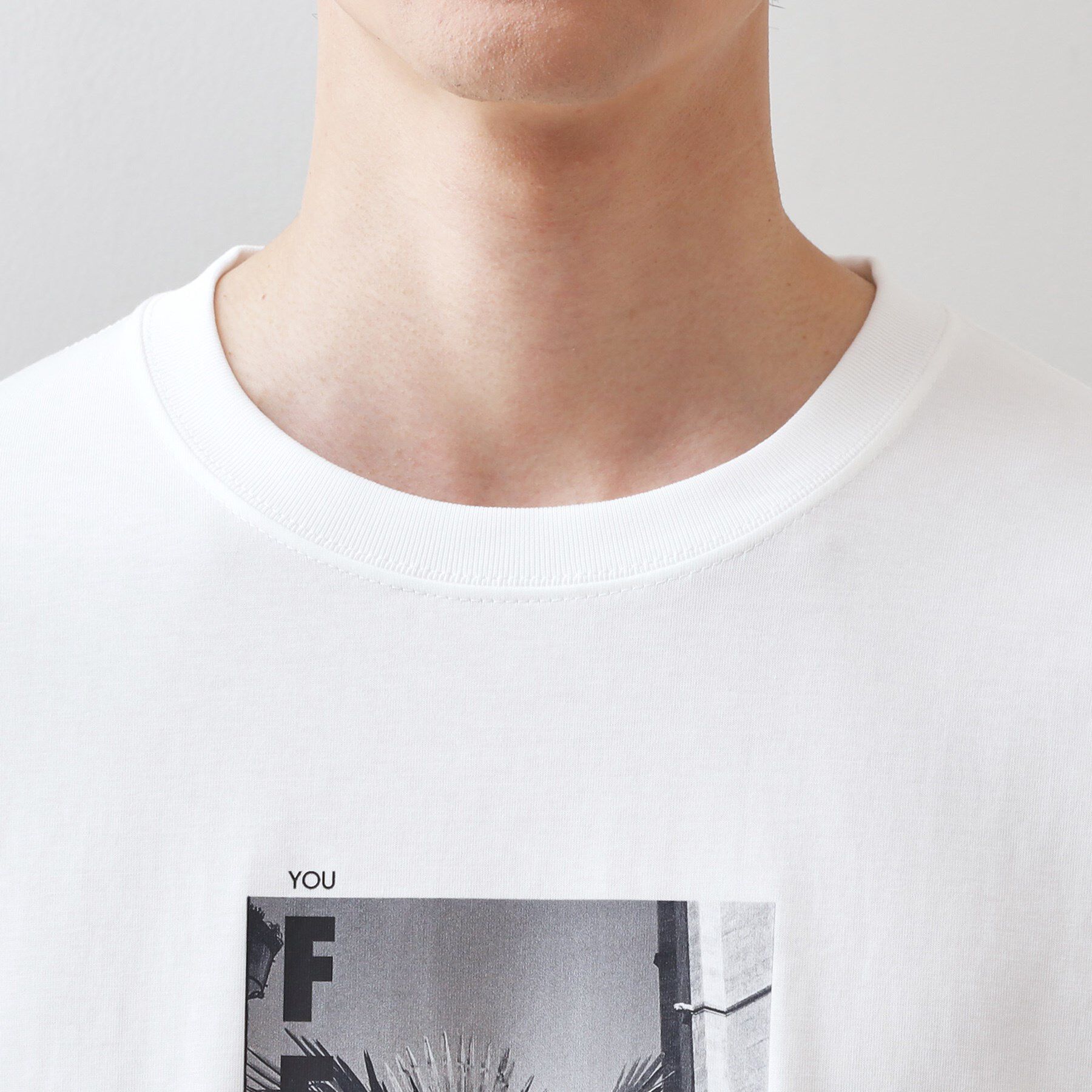 THE SHOP TK「フォトグラフプリント長袖Tシャツ【洗濯機OK】」|Tシャツ・カットソー|