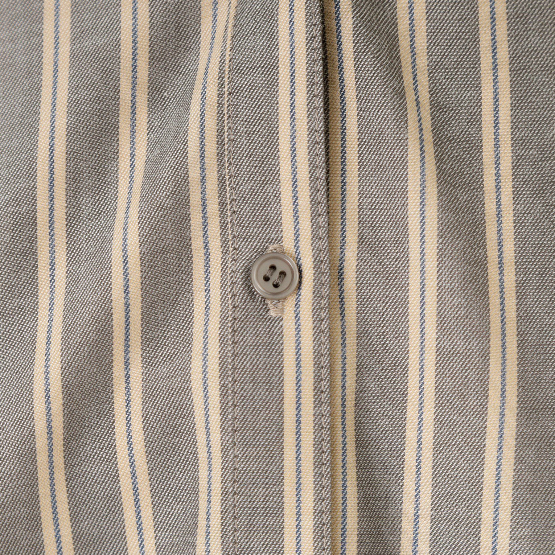 THE SHOP TK「【後ろ姿もサマになる】ストライプ バックシャーリングシャツ/体型カバー/洗える」|シャツ・ブラウス|