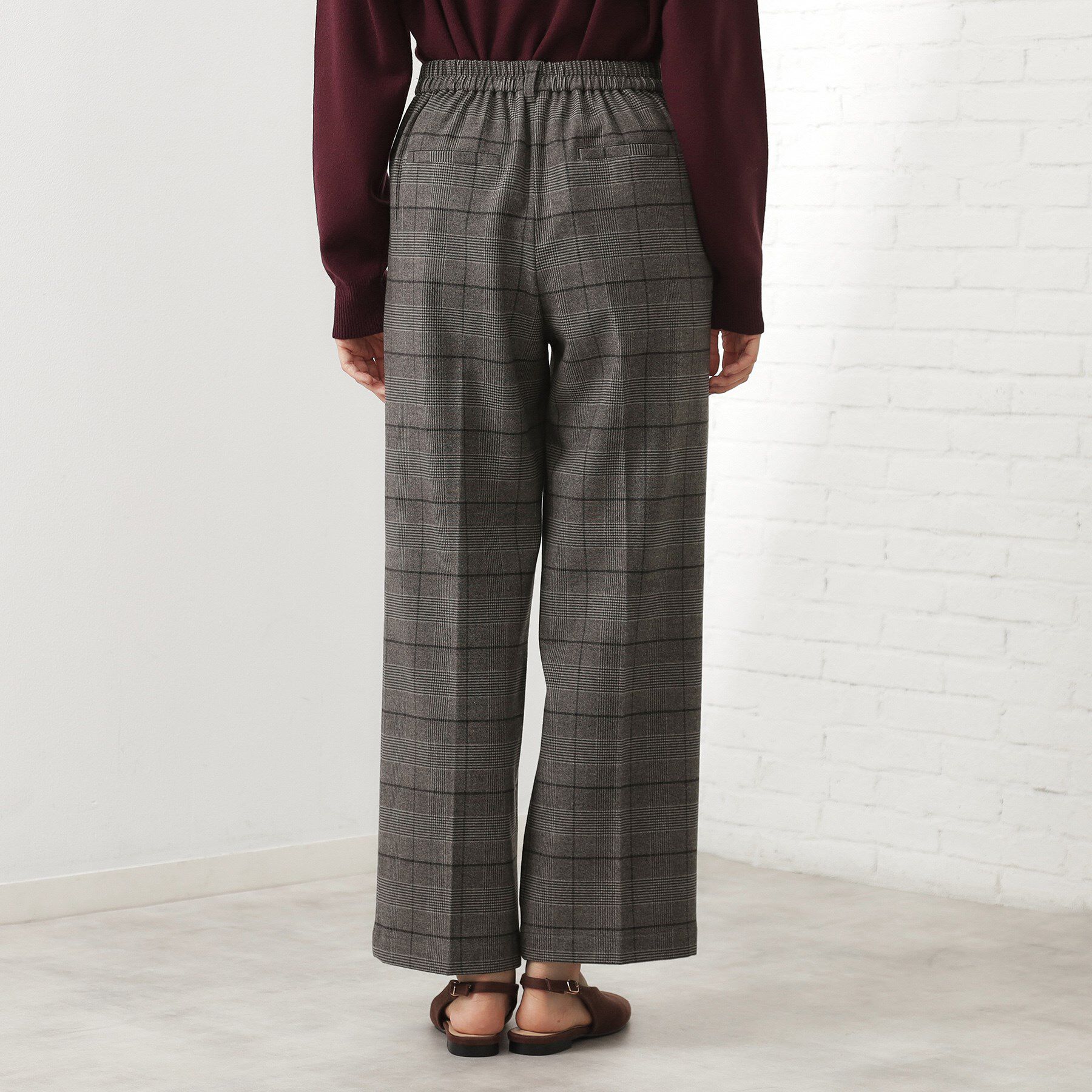 THE SHOP TK「【着丈選べる/XS～XLサイズ】あったか裏起毛ワイドパンツ」|その他|