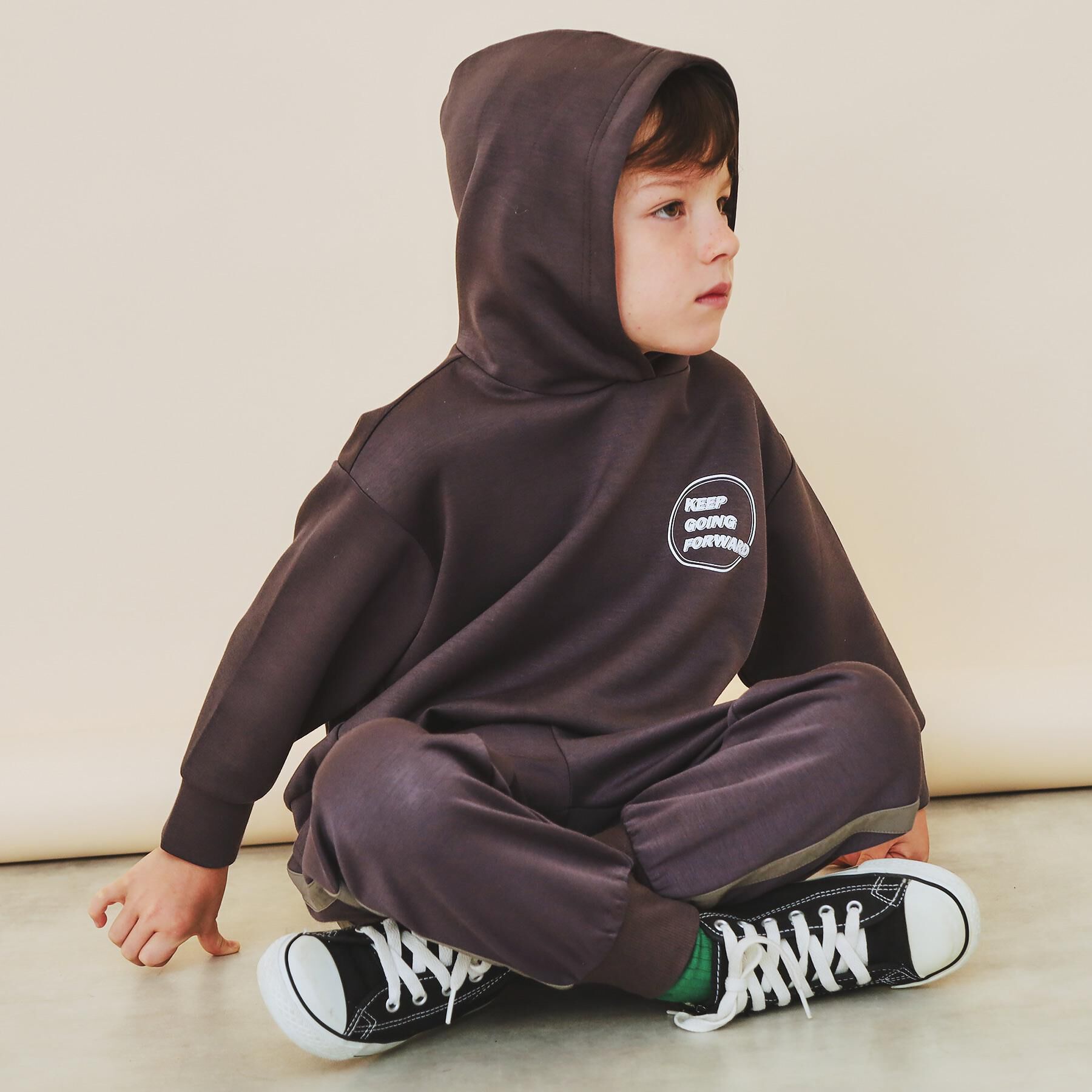 THE SHOP TK「【110－160】ダンボールプルパーカ/セットアップ可」|パーカー|スミクロ(019)