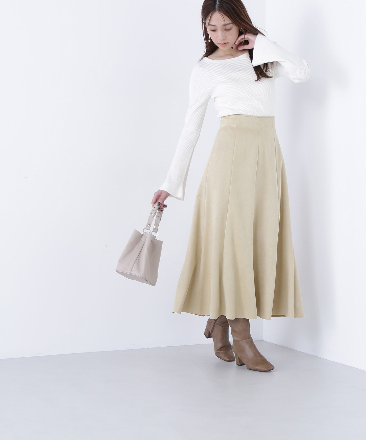  「ミニシャギートリムニット」|ニット・セーター|