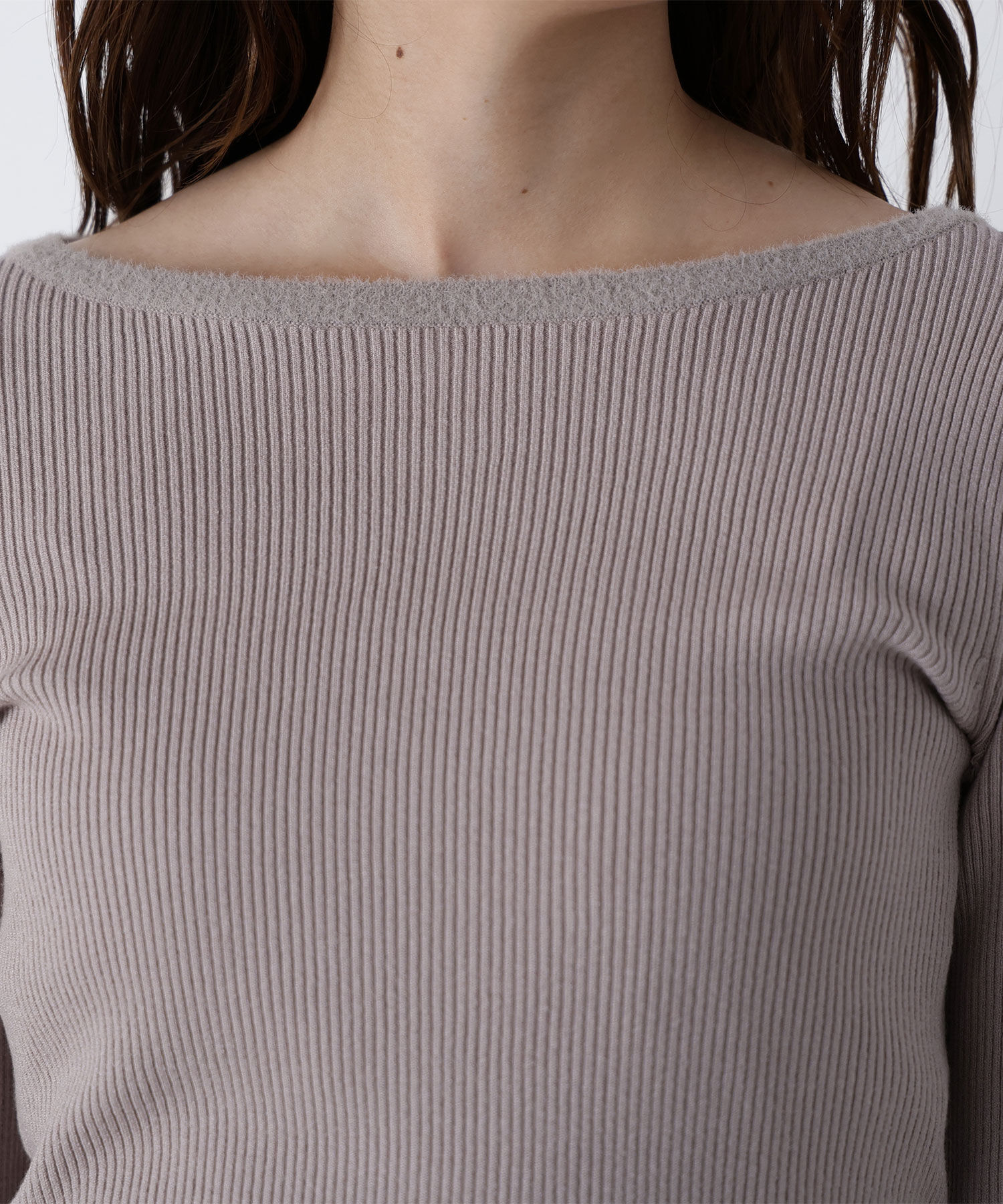  「ミニシャギートリムニット」|ニット・セーター|