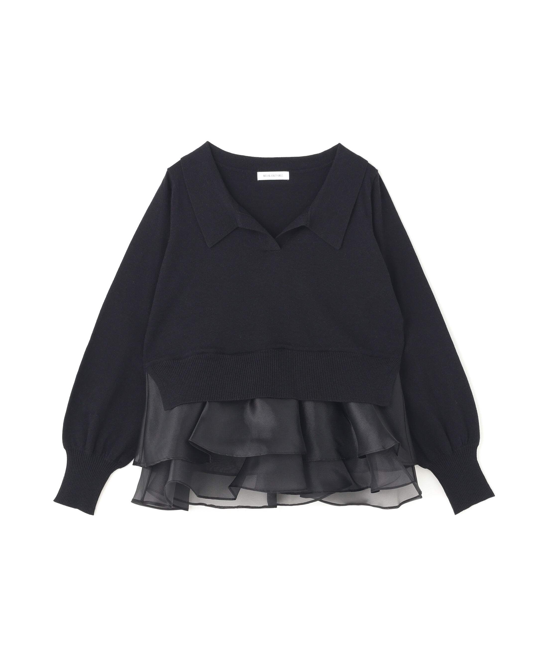  「オーガンドッキングスキッパーニット」|ニット・セーター|