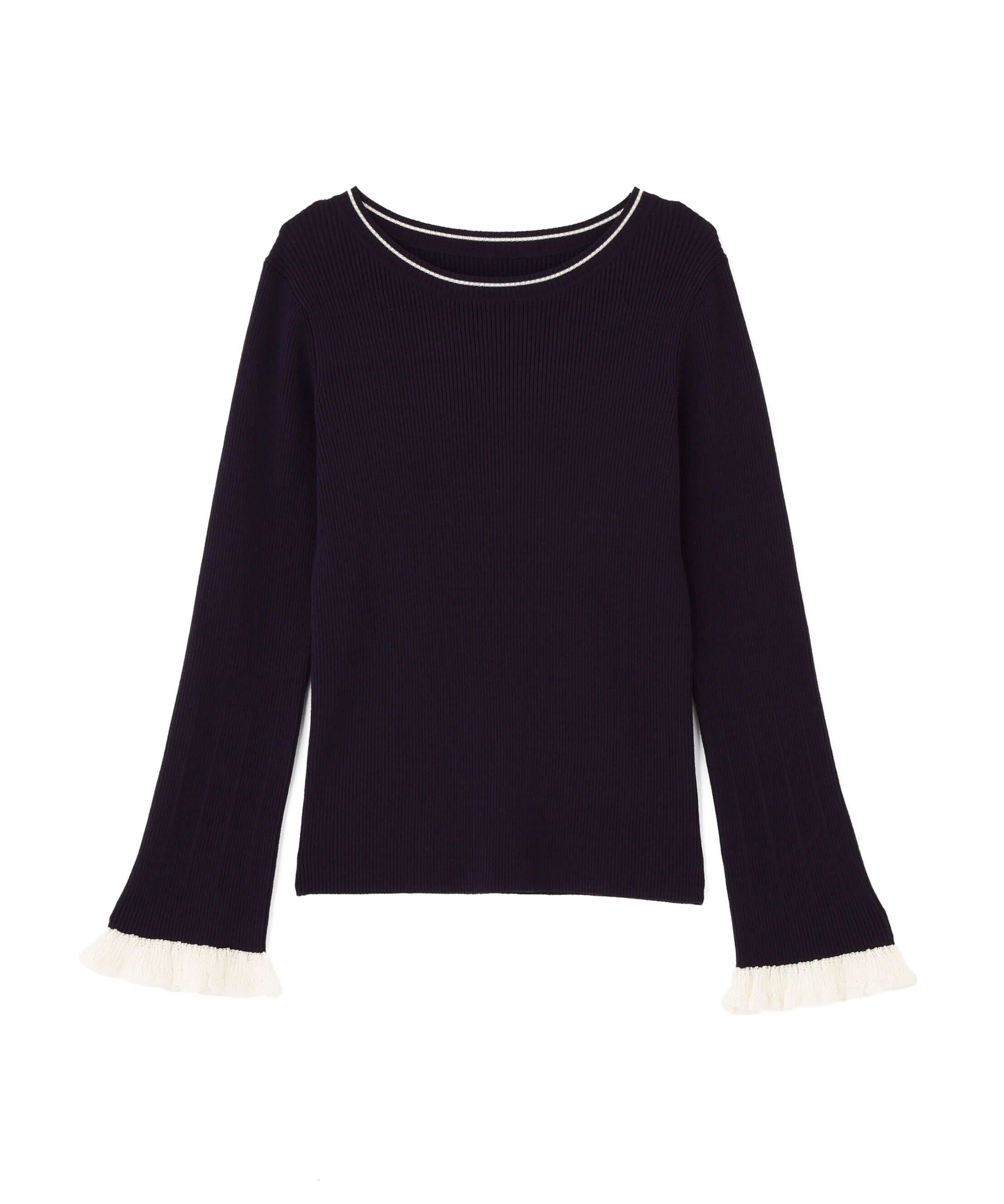  「レーシーカフスリブニット」|ニット・セーター|