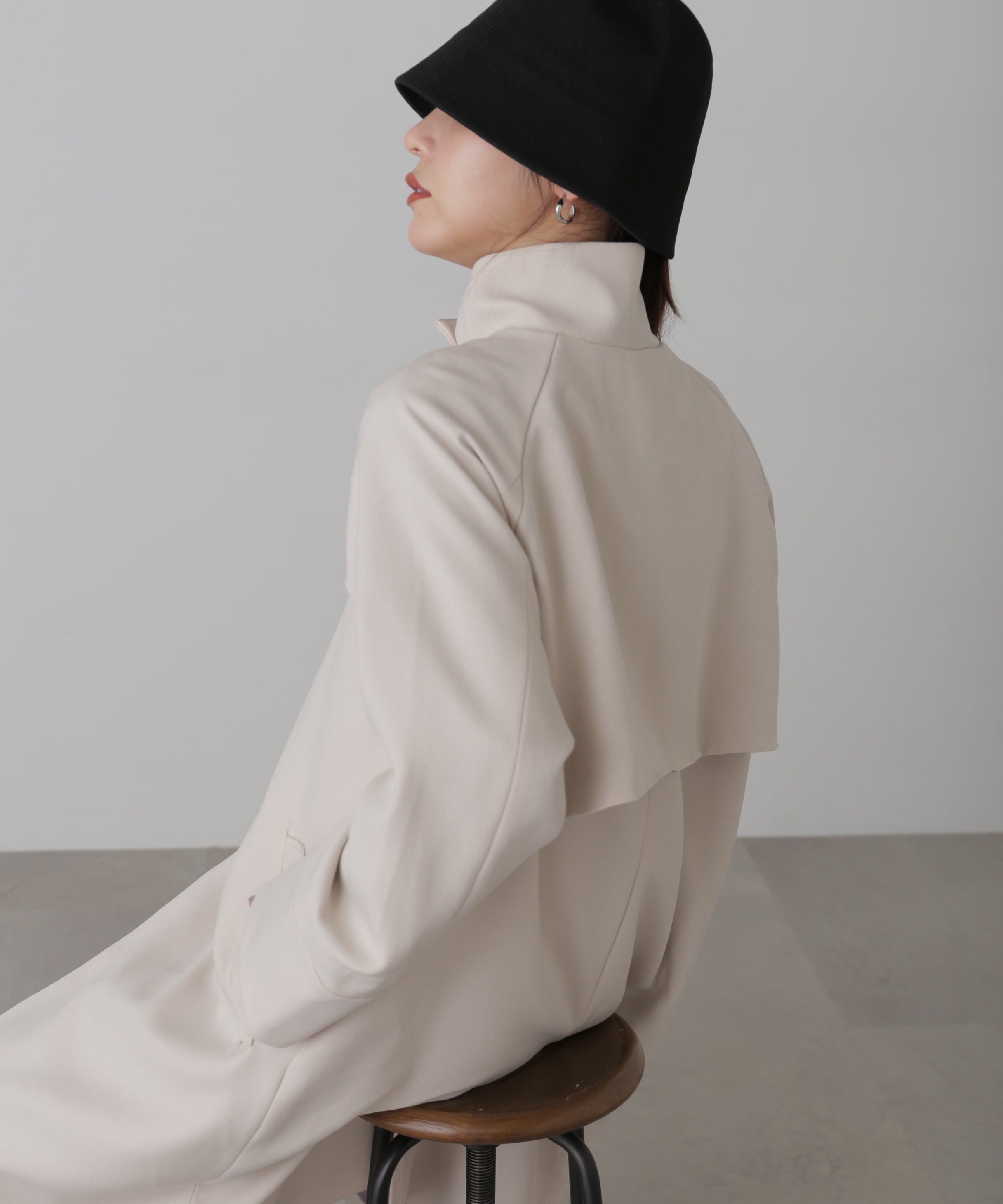  「ポリエステルツイルスタンドネックコート」|その他|