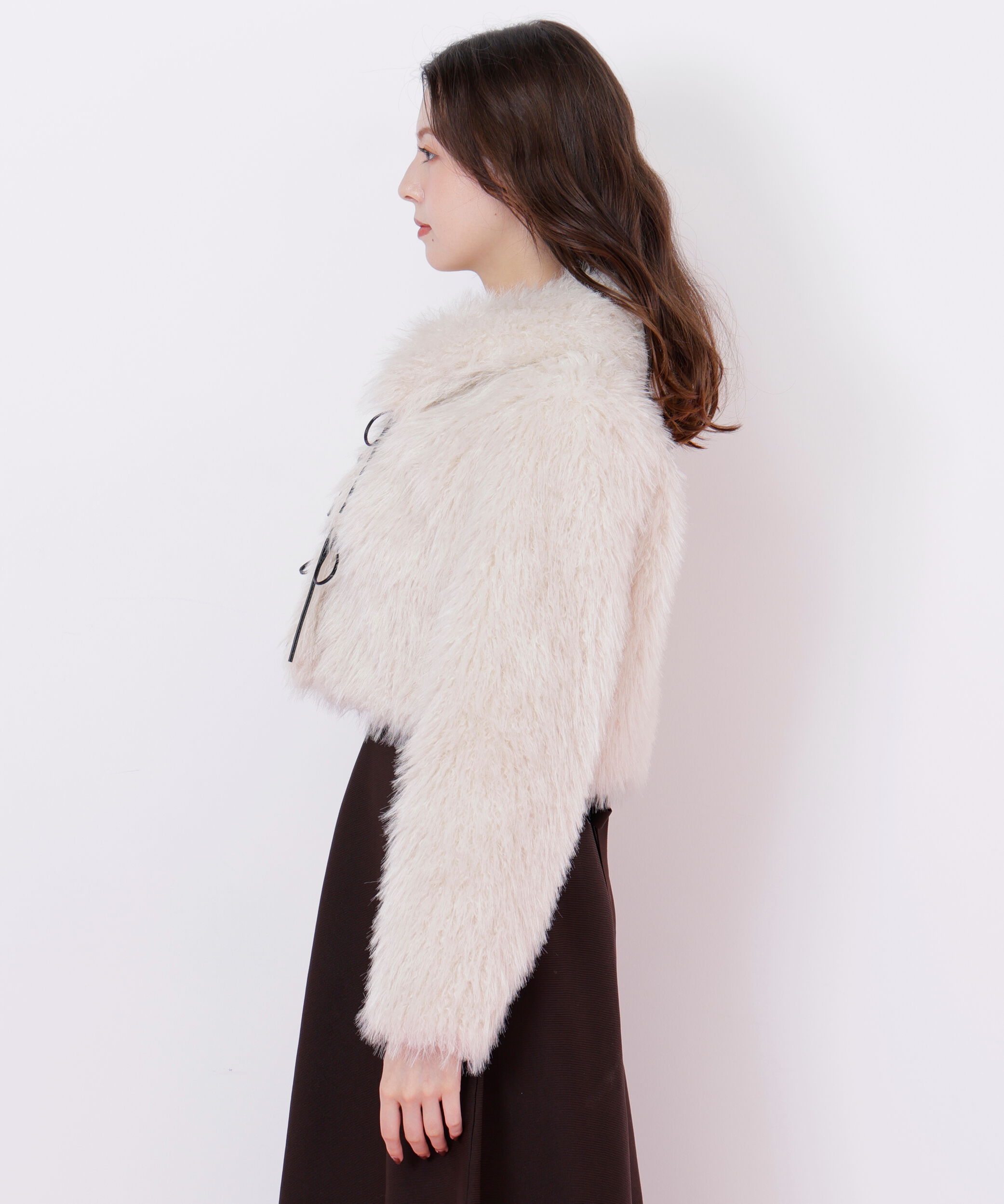  「リボンダッフルショートファーコート」|その他|