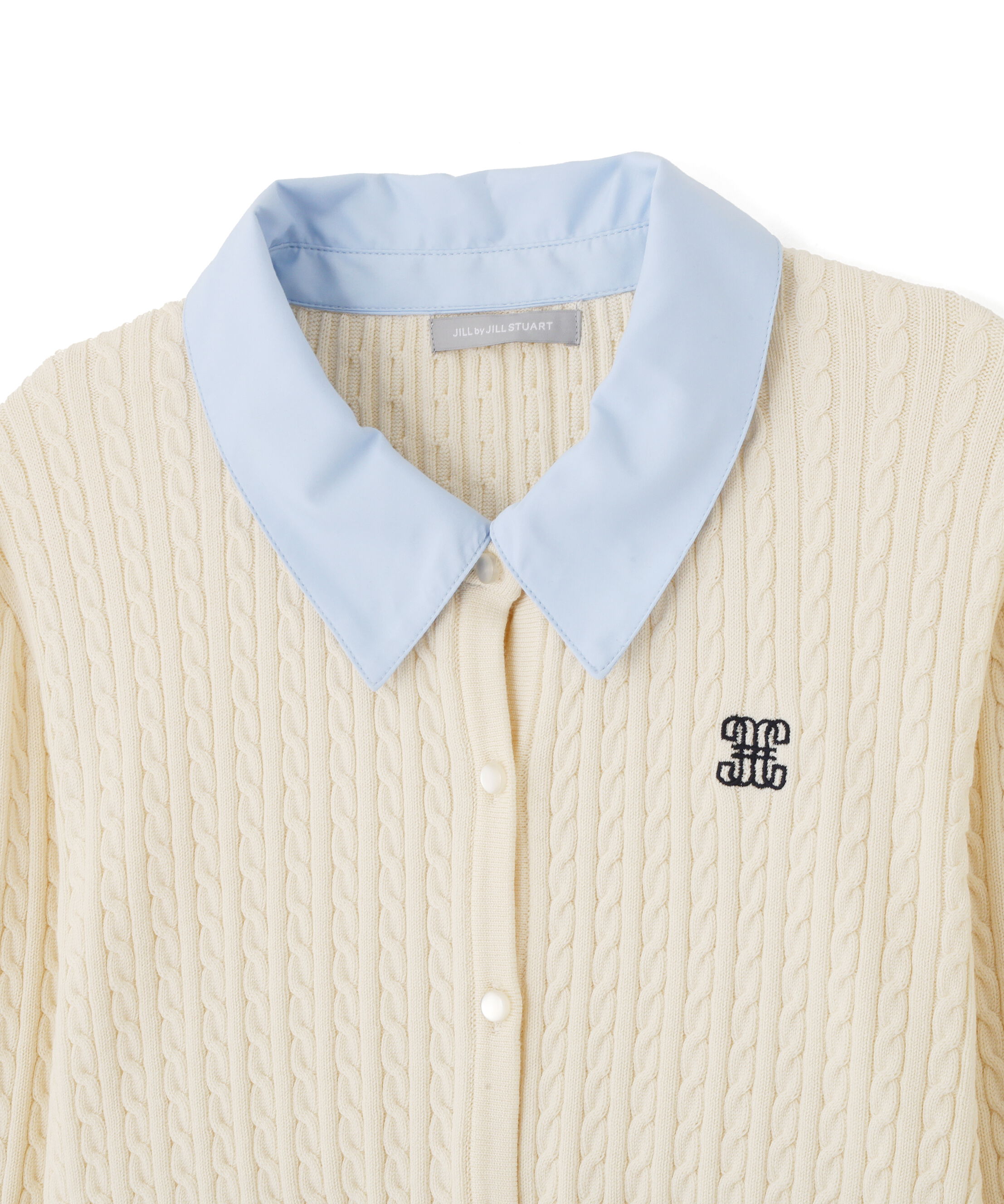  「袖リボンケーブルカーディガン」|ニット・セーター|