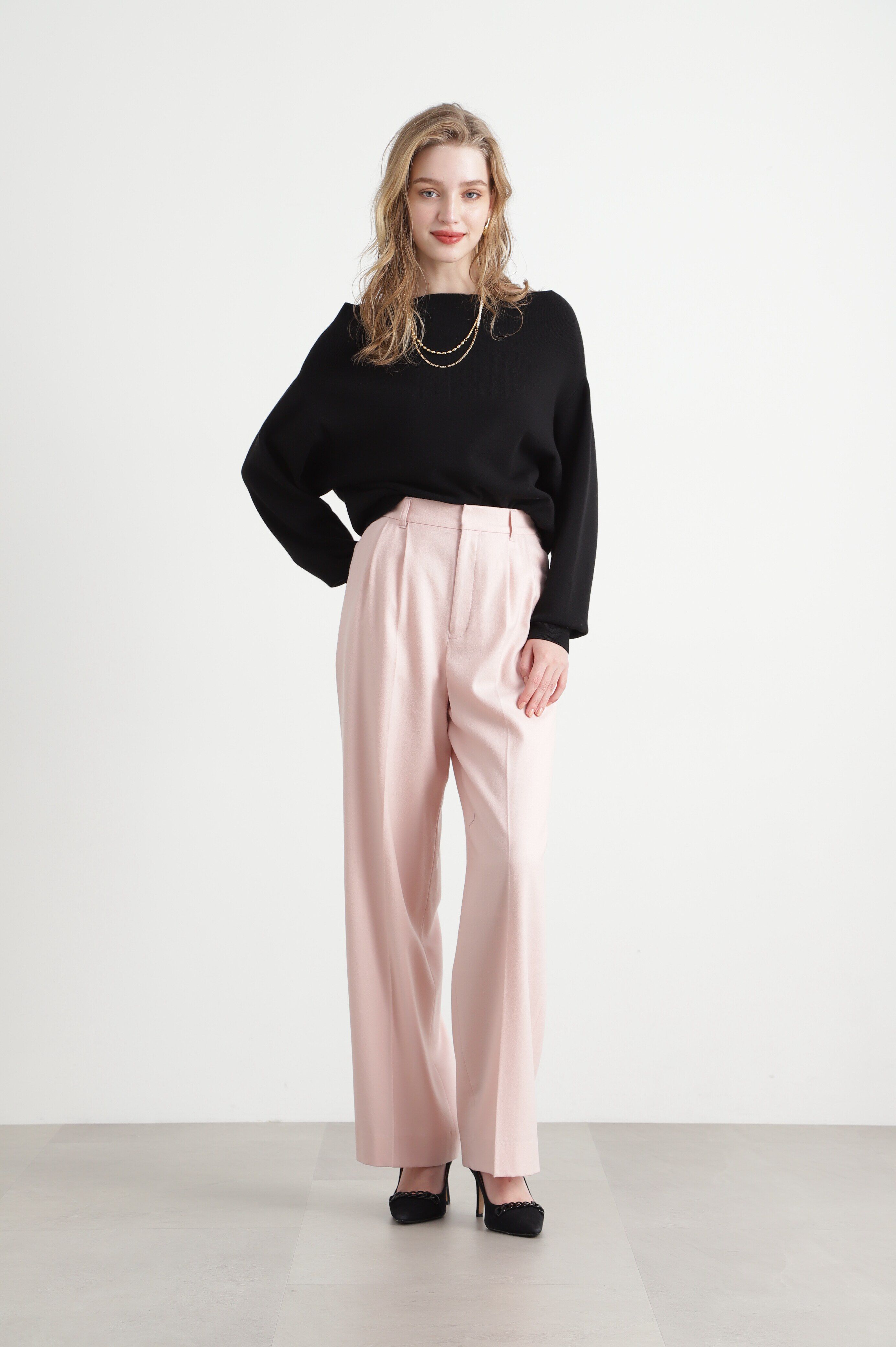  「◆ハイカウントフラノセミワイドパンツ」|その他|