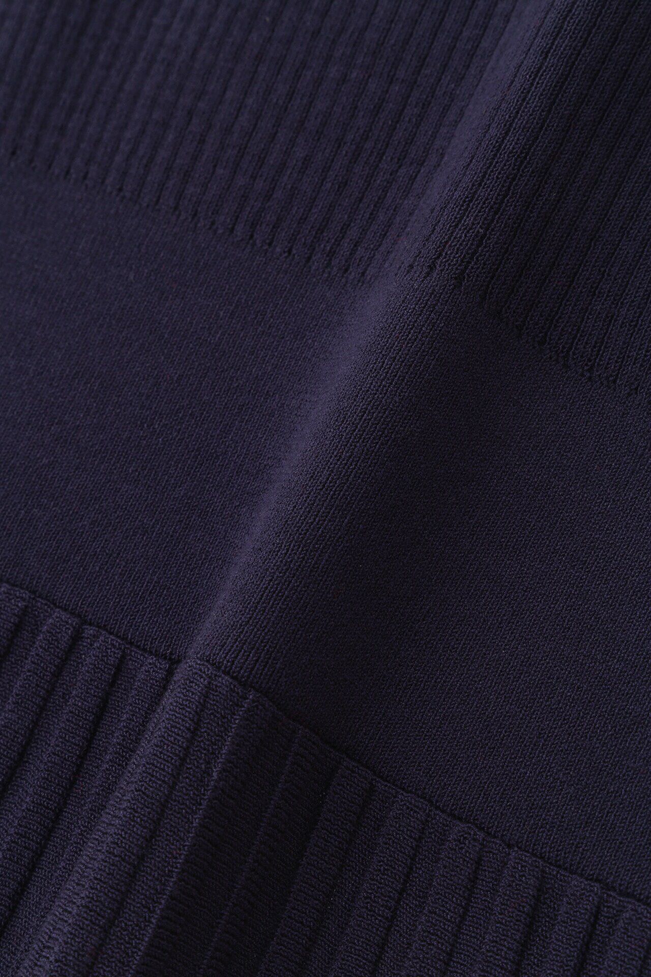  「◆シアーコンビフレアーニットワンピース」|ワンピース|