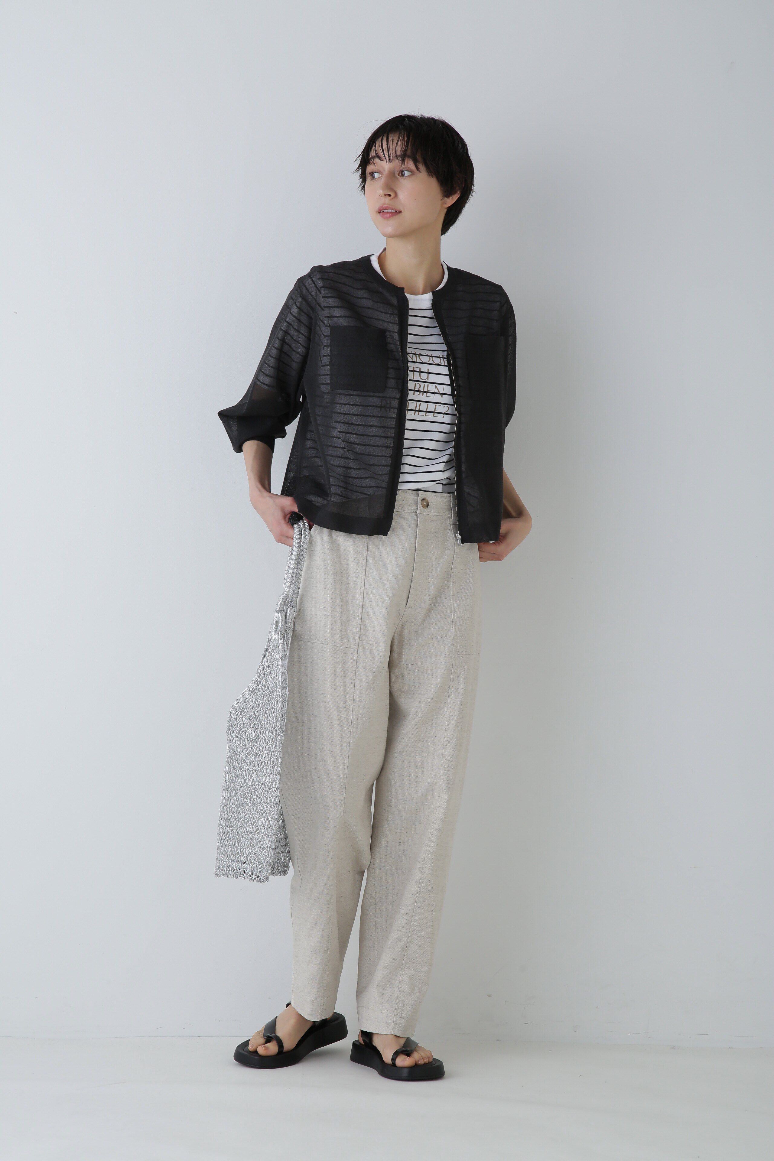  「◆シアーハイゲージニットジップアップカーディガン」|ニット・セーター|