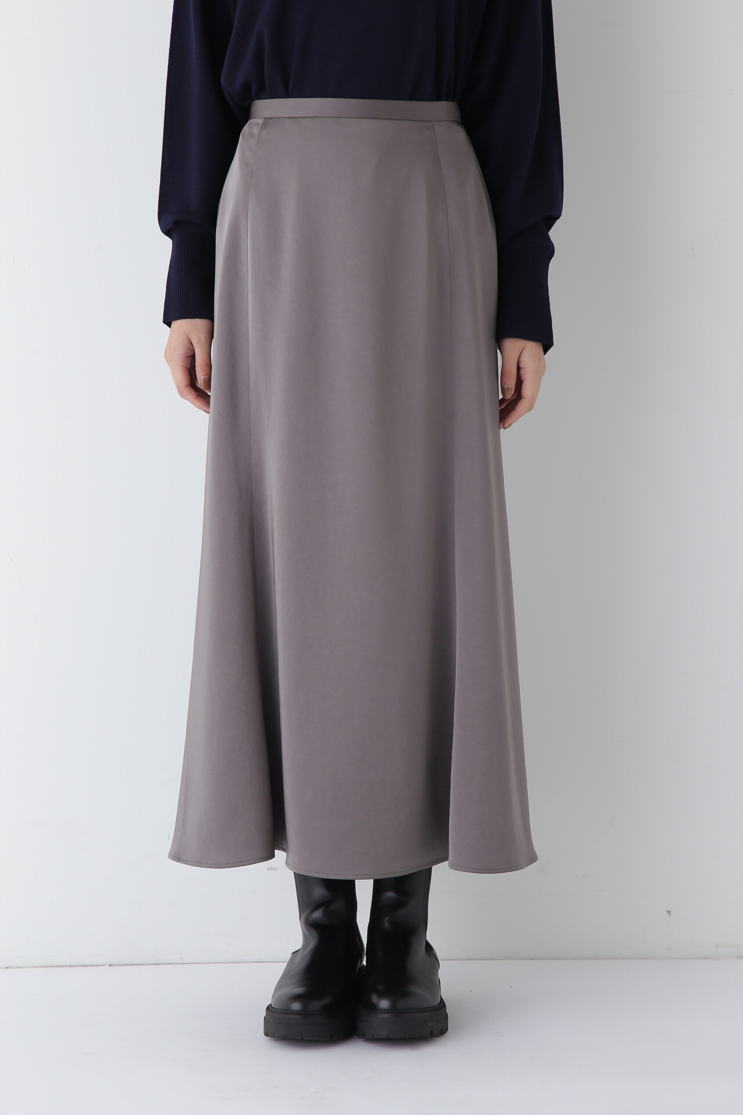  「◆ヴィンテージ風サテンストレッチマーメイドスカート」|スカート|