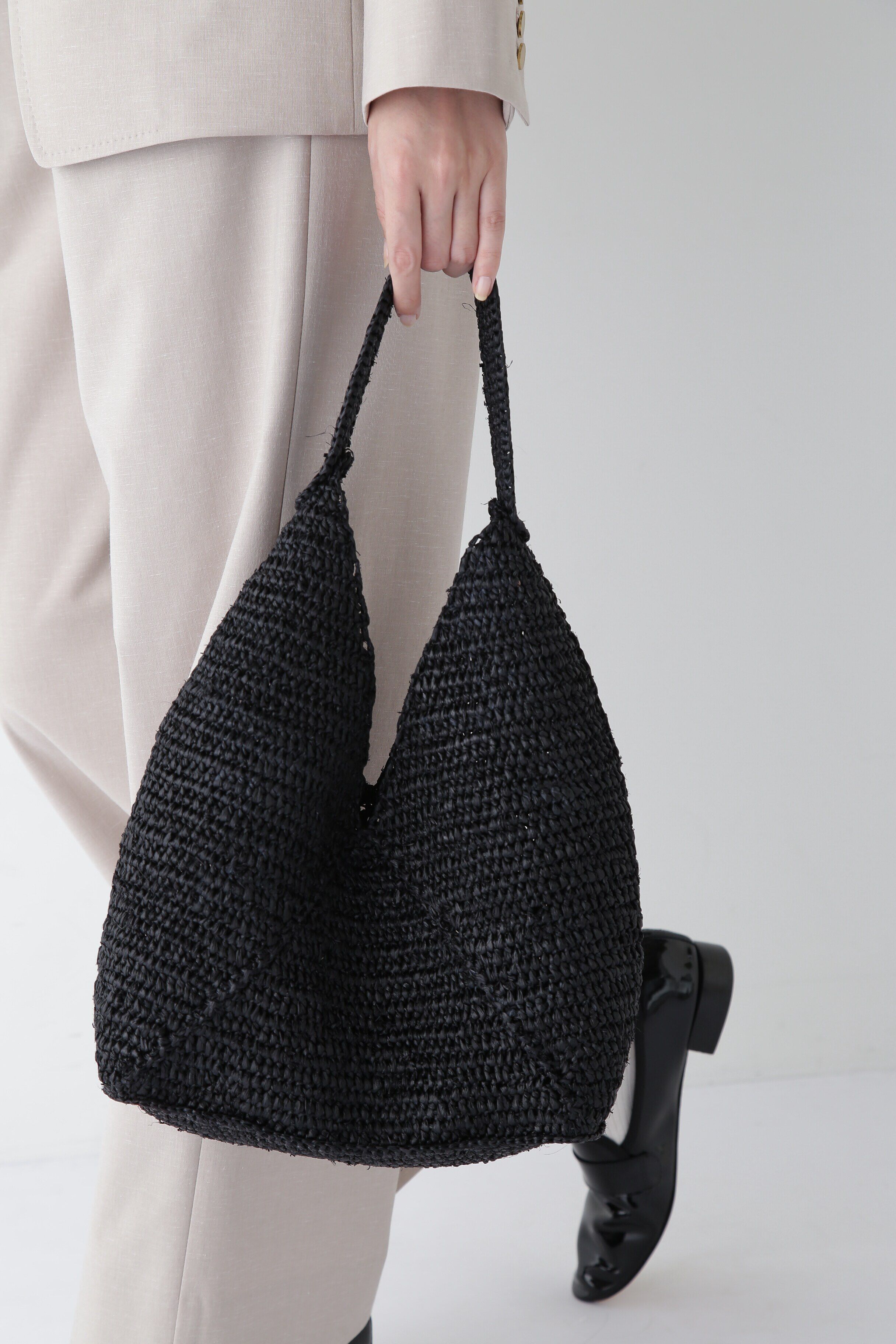  「◆ラフィアバッグ」|その他|ブラック