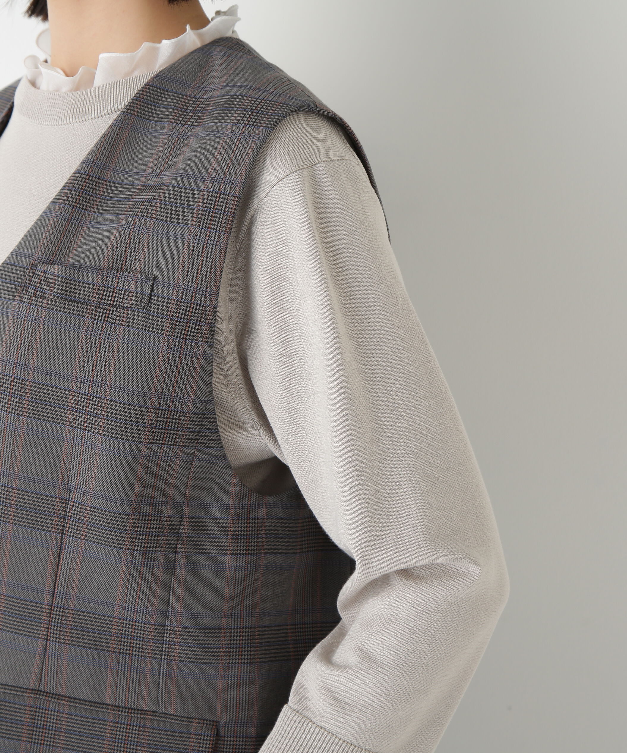  「◆強撚シャークスキンノーカラージレ」|その他|