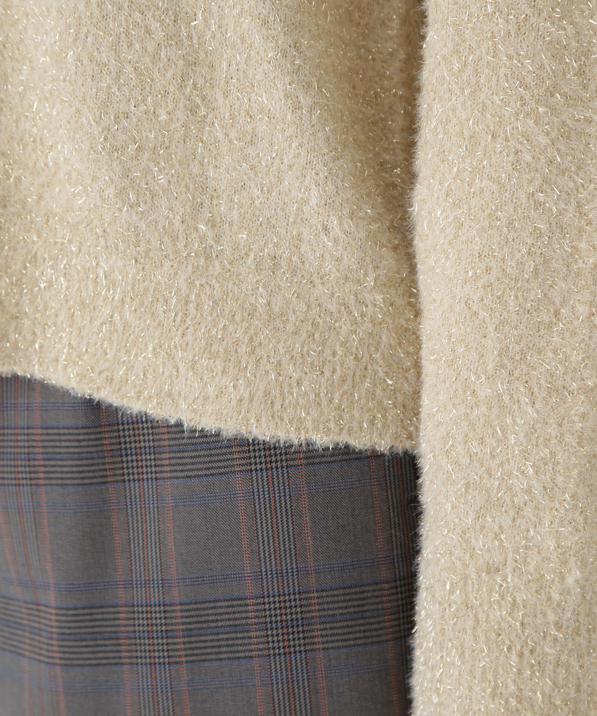  「◆ラメシャギーＶネックカーディガン」|ニット・セーター|