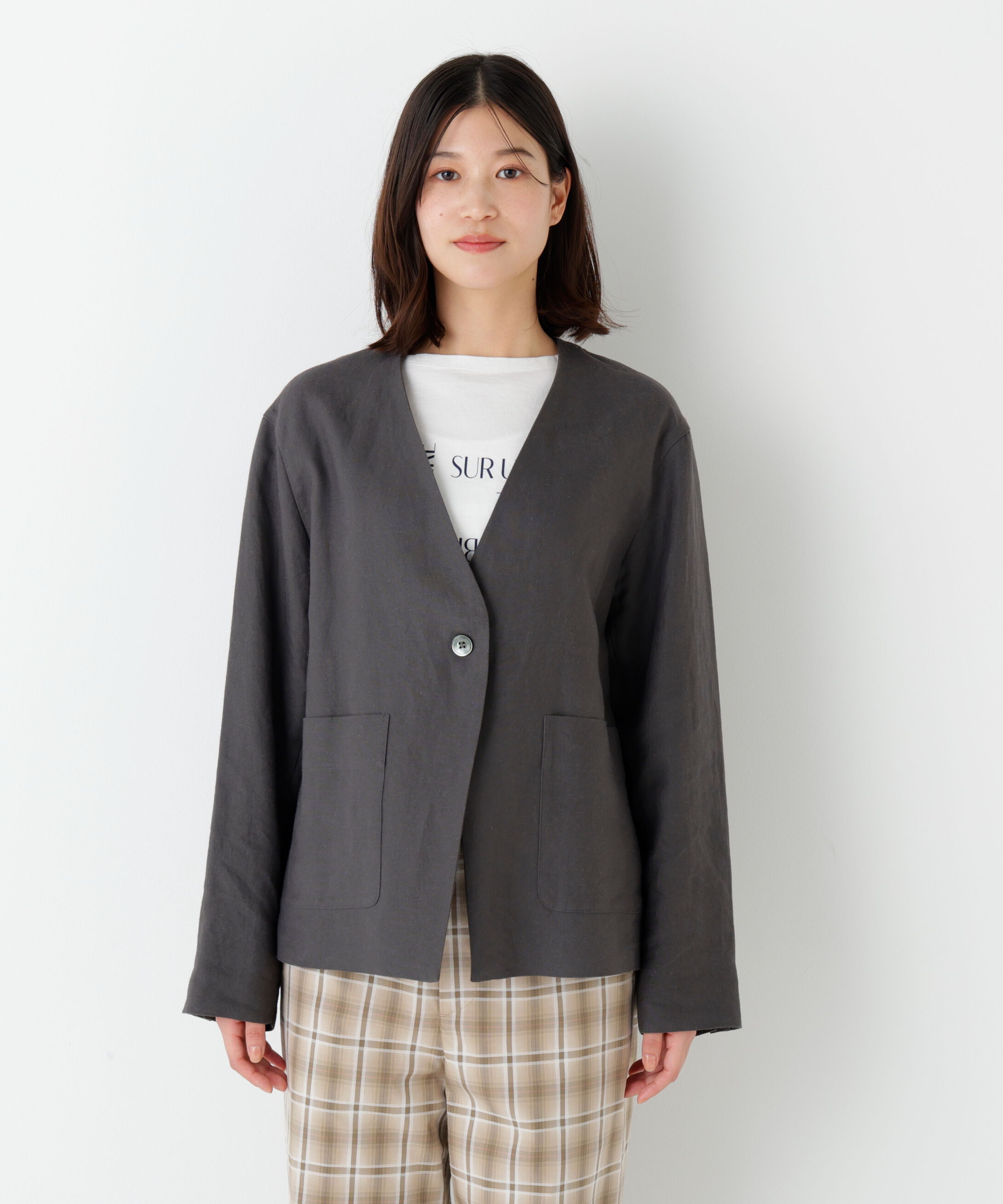  「◆ラミーキャンパスノーカラージャケット」|その他|