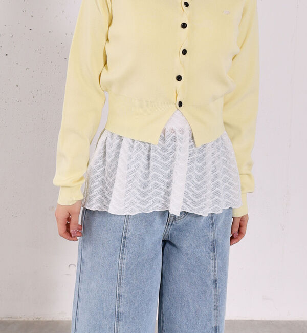 archives「カップ付きレースペプラムキャミソール」|キャミソール|