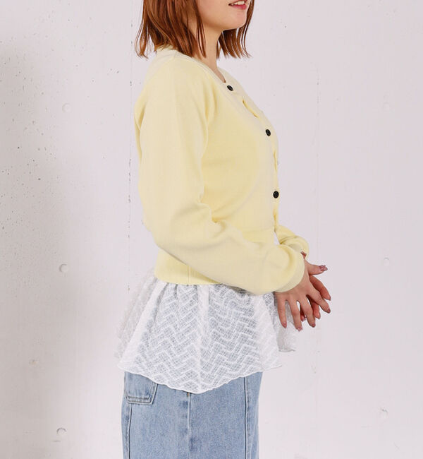 archives「カップ付きレースペプラムキャミソール」|キャミソール|