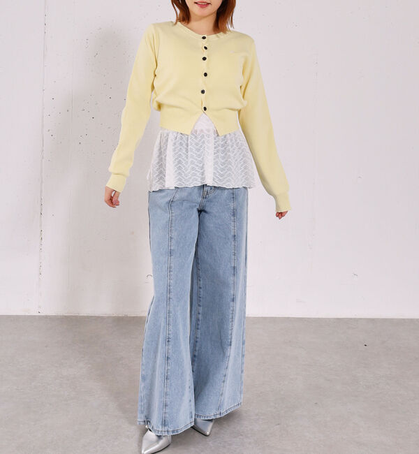 archives「カップ付きレースペプラムキャミソール」|キャミソール|