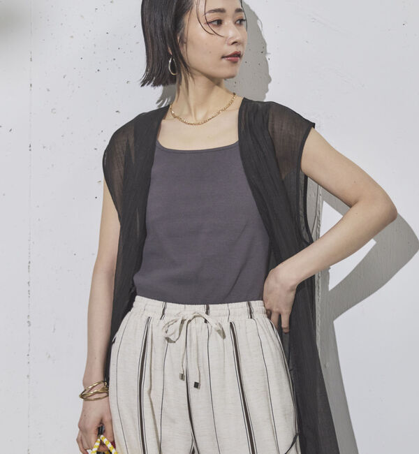 Doux archives「２ｗａｙスクエアリブタンクトップ／」|タンクトップ|