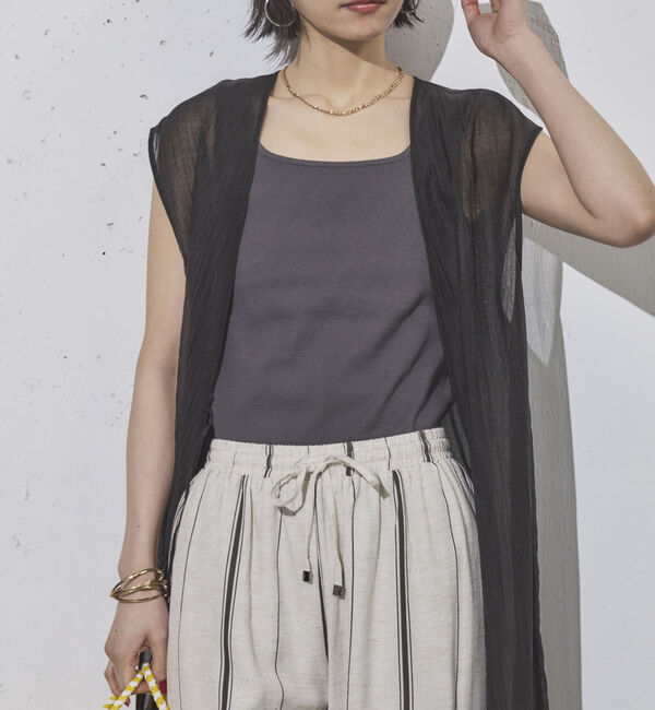 Doux archives「２ｗａｙスクエアリブタンクトップ／」|タンクトップ|